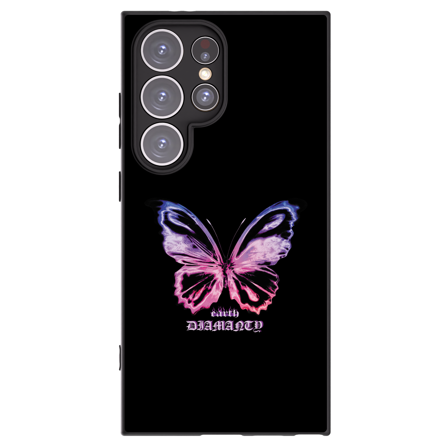 Picasee silikonowe czarne etui na Samsung Galaxy S24 Ultra S928B 5G - Diamanty Purple