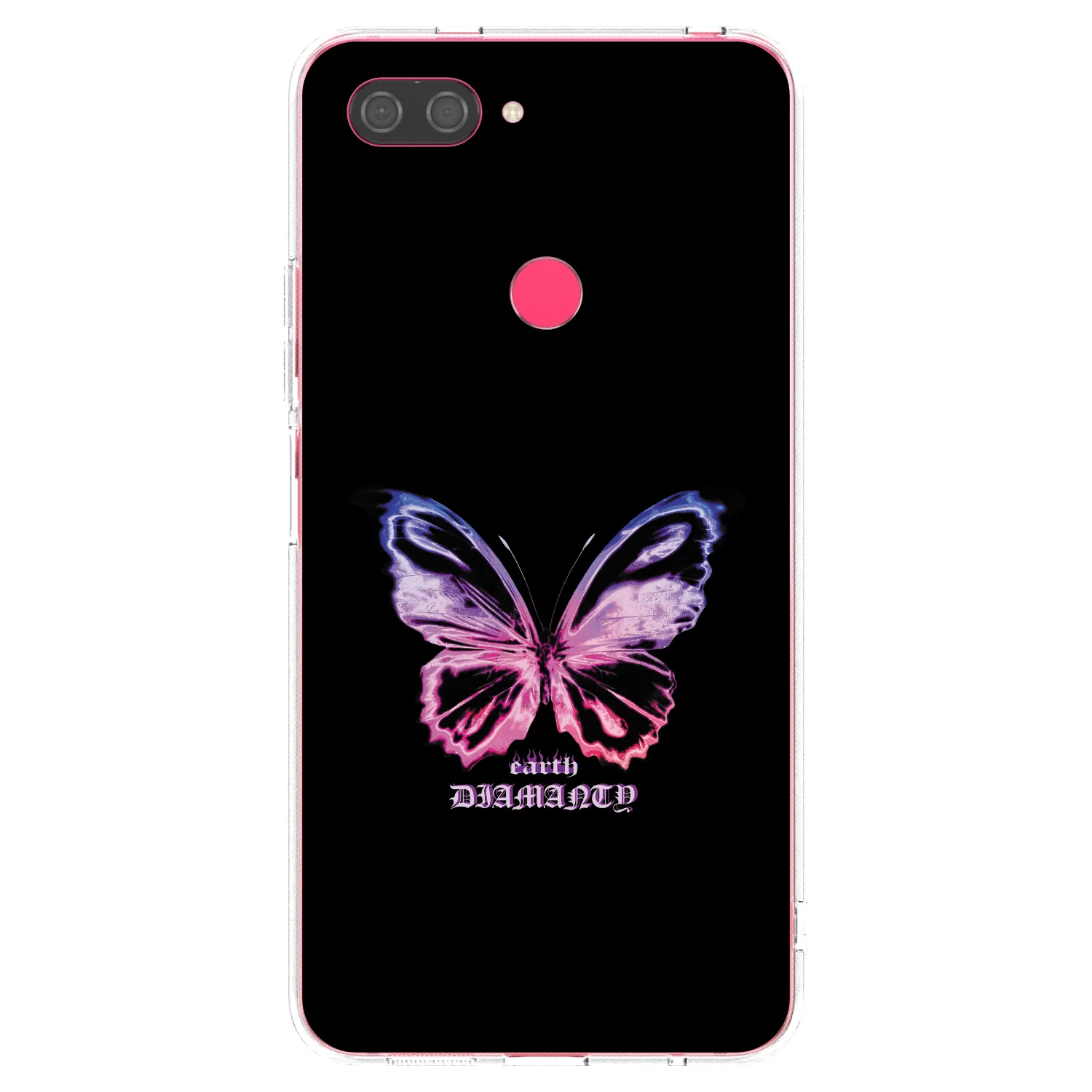 Picasee silikonowe przeźroczyste etui na Xiaomi Mi 8 Lite - Diamanty Purple