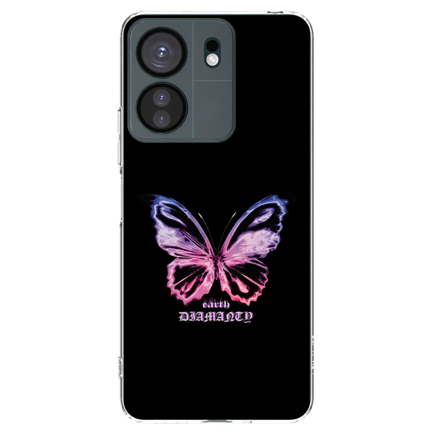 Picasee silikonowe przeźroczyste etui na Xiaomi Redmi 13C 4G - Diamanty Purple