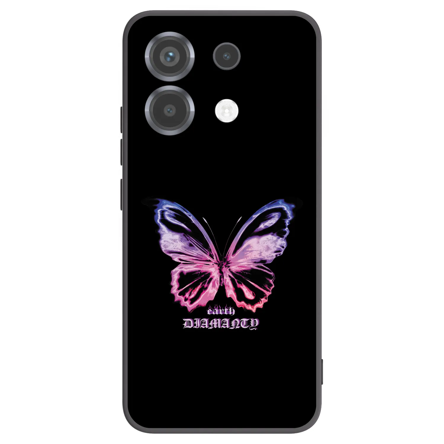 Picasee silikonowe czarne etui na Xiaomi Poco X6 - Diamanty Purple