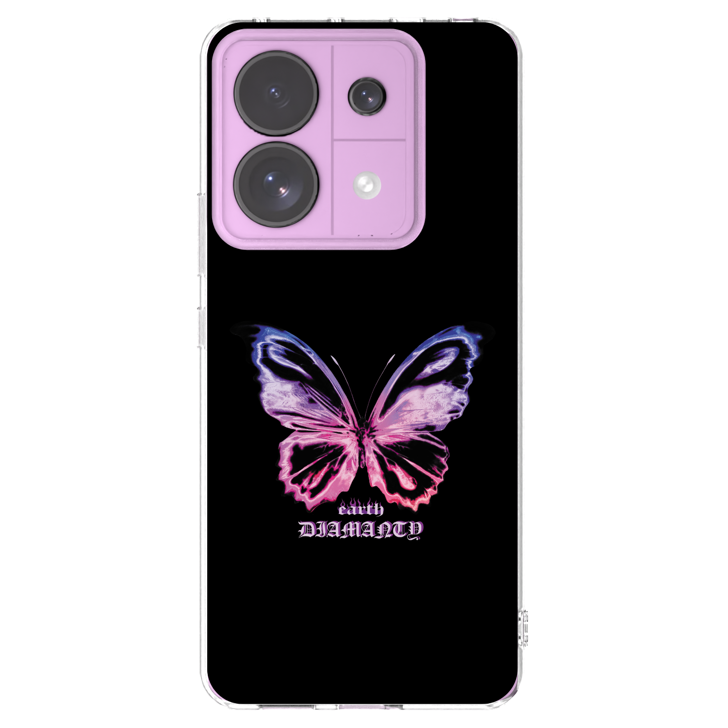 Picasee silikonowe przeźroczyste etui na Xiaomi Redmi Note 13 Pro 5G - Diamanty Purple
