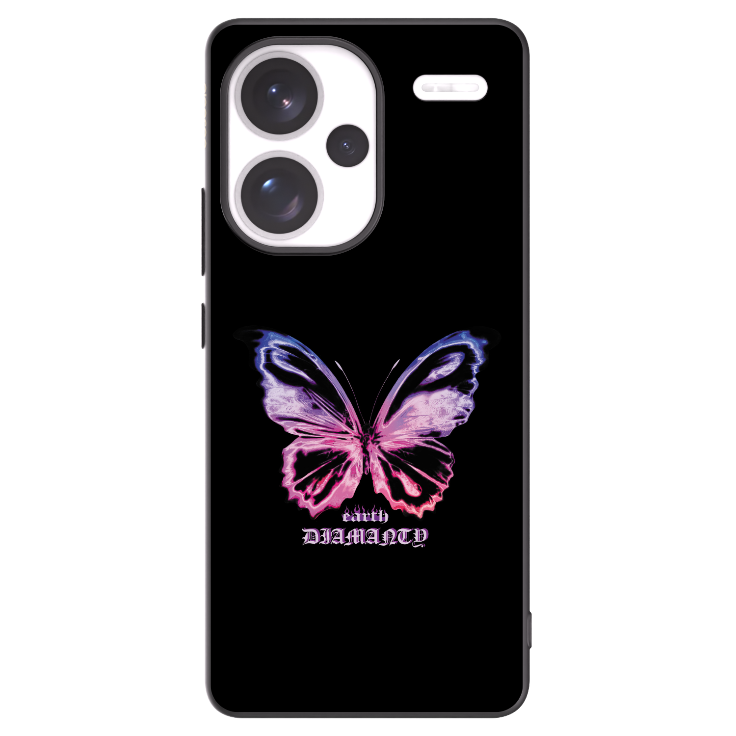 Picasee silikonowe czarne etui na Xiaomi Redmi Note 13 Pro+ 5G - Diamanty Purple