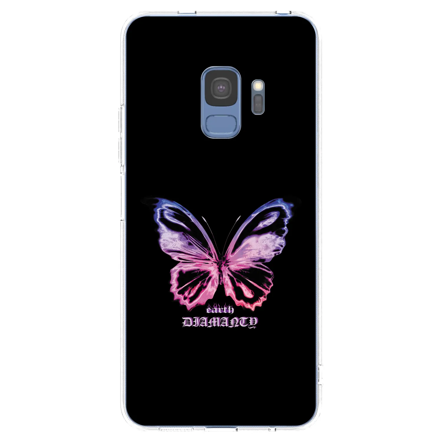 Picasee silikonowe przeźroczyste etui na Samsung Galaxy S9 G960F - Diamanty Purple