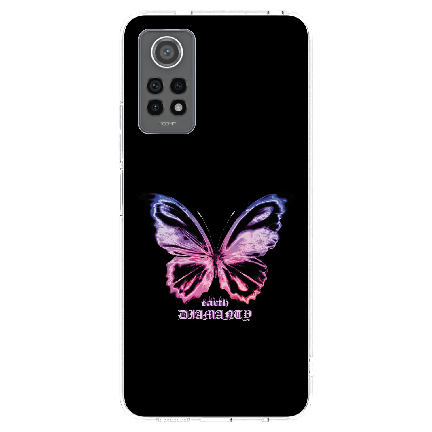 Picasee silikonowe przeźroczyste etui na Xiaomi Redmi Note 12 Pro 4G - Diamanty Purple