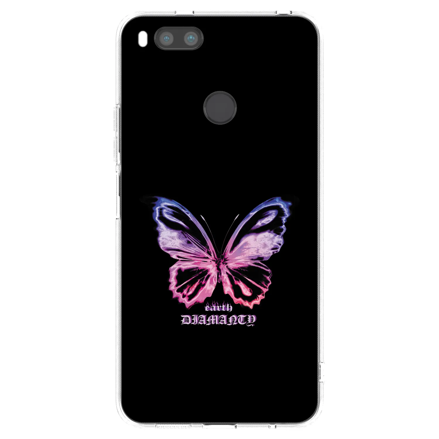 Picasee silikonowe przeźroczyste etui na Xiaomi Mi A1 Global - Diamanty Purple