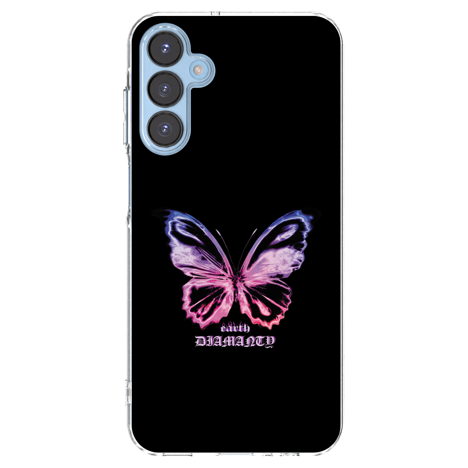 Picasee silikonowe przeźroczyste etui na Samsung Galaxy A15 A156B 5G - Diamanty Purple