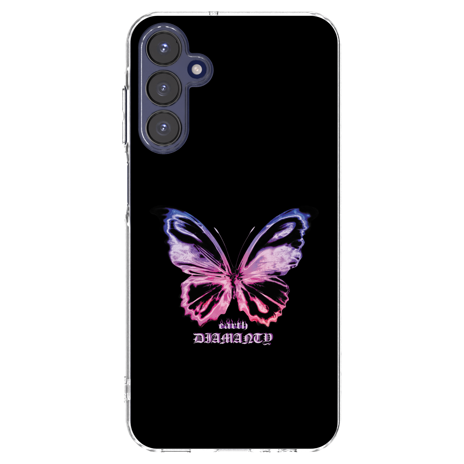 Picasee silikonowe przeźroczyste etui na Samsung Galaxy A15 A155F 4G - Diamanty Purple