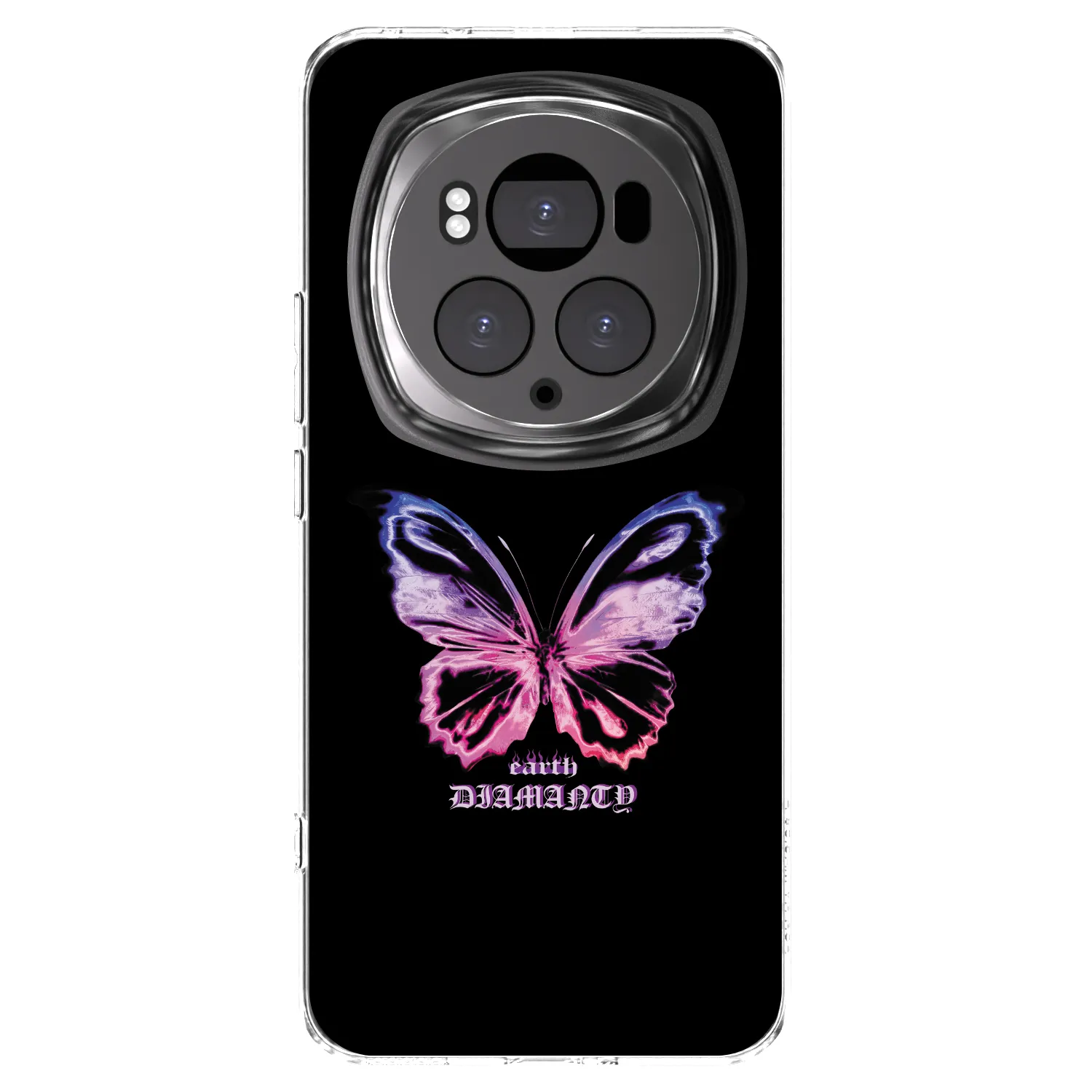 Picasee silikonowe przeźroczyste etui na Honor Magic6 Pro - Diamanty Purple