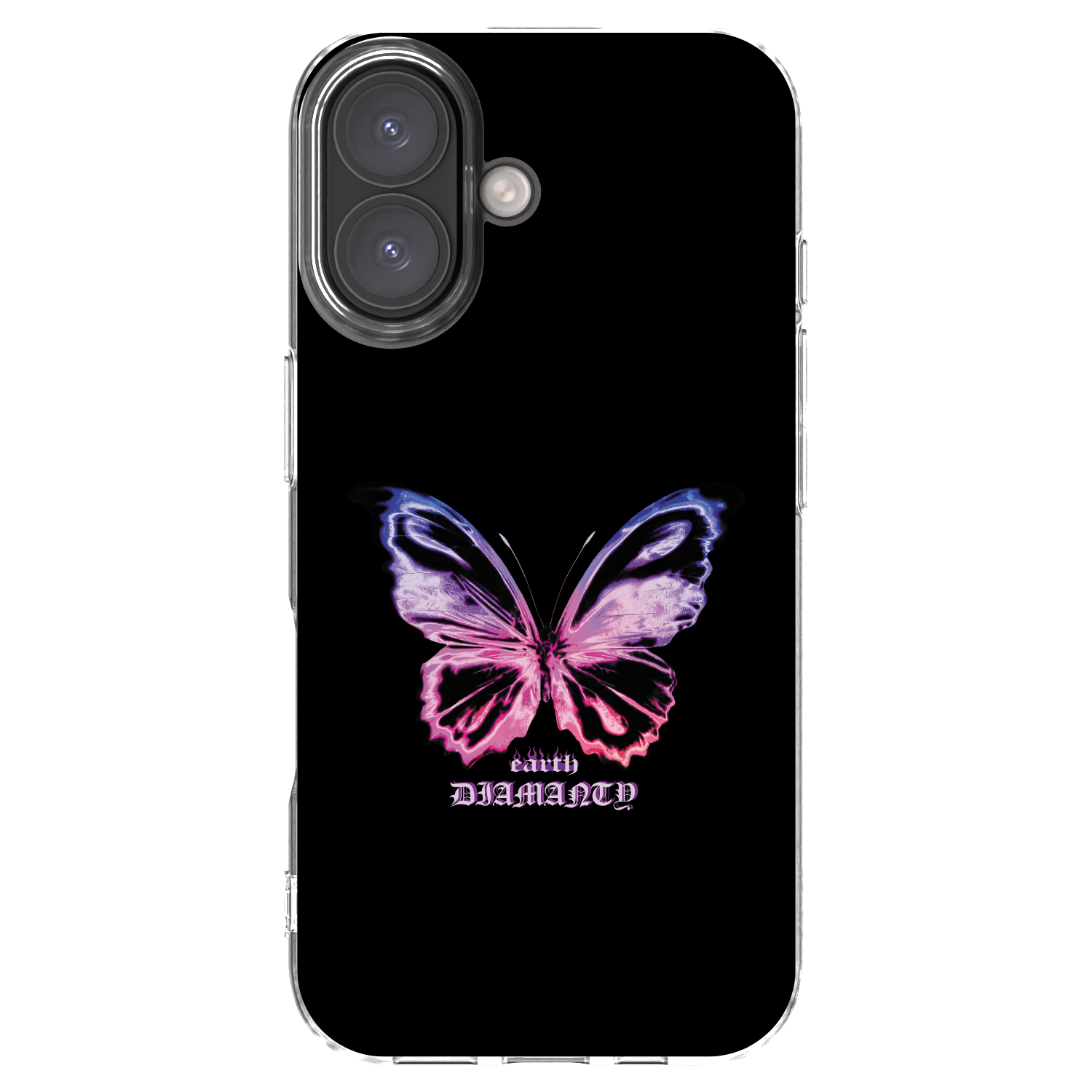 Picasee silikonowe przeźroczyste etui na Apple iPhone 16 - Diamanty Purple