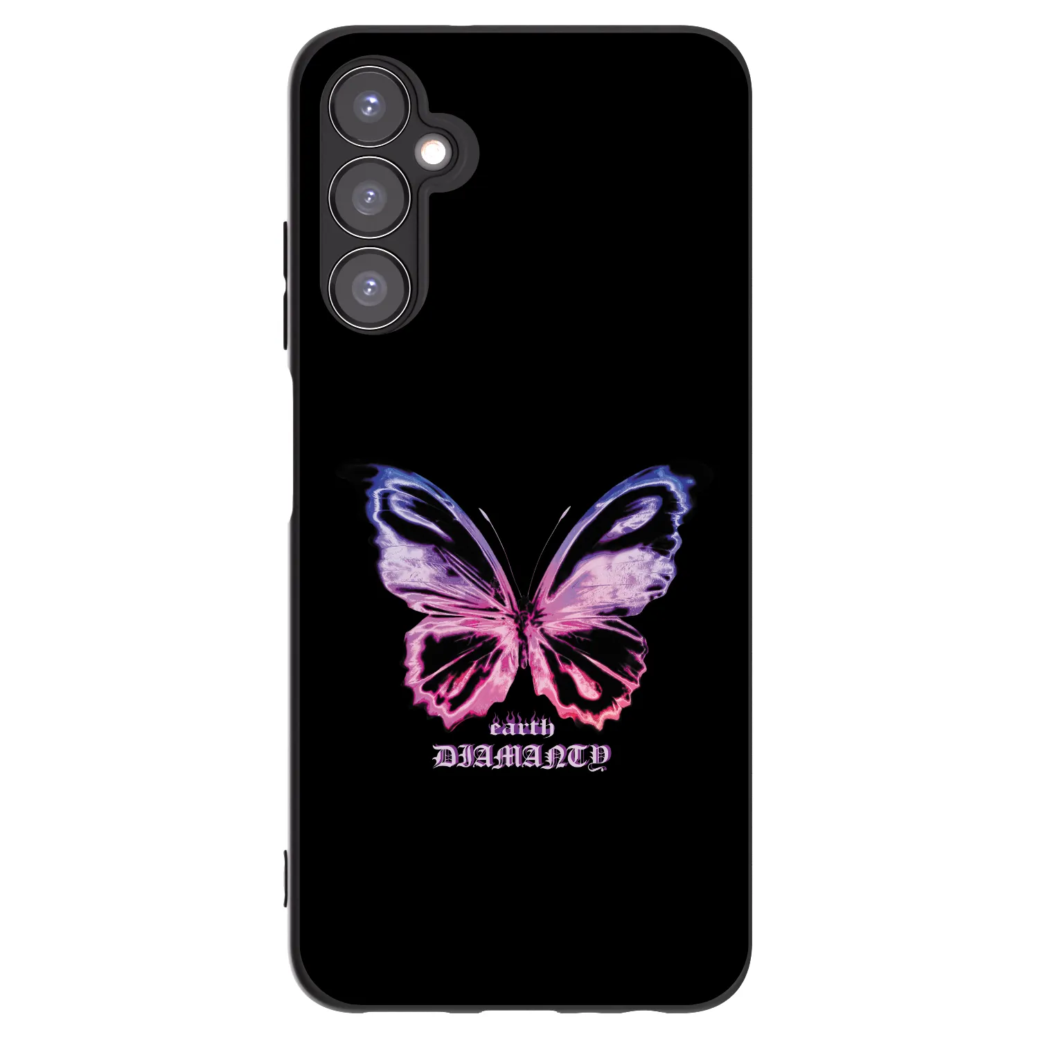 Picasee silikonowe czarne etui na Samsung Galaxy A05s A057G - Diamanty Purple