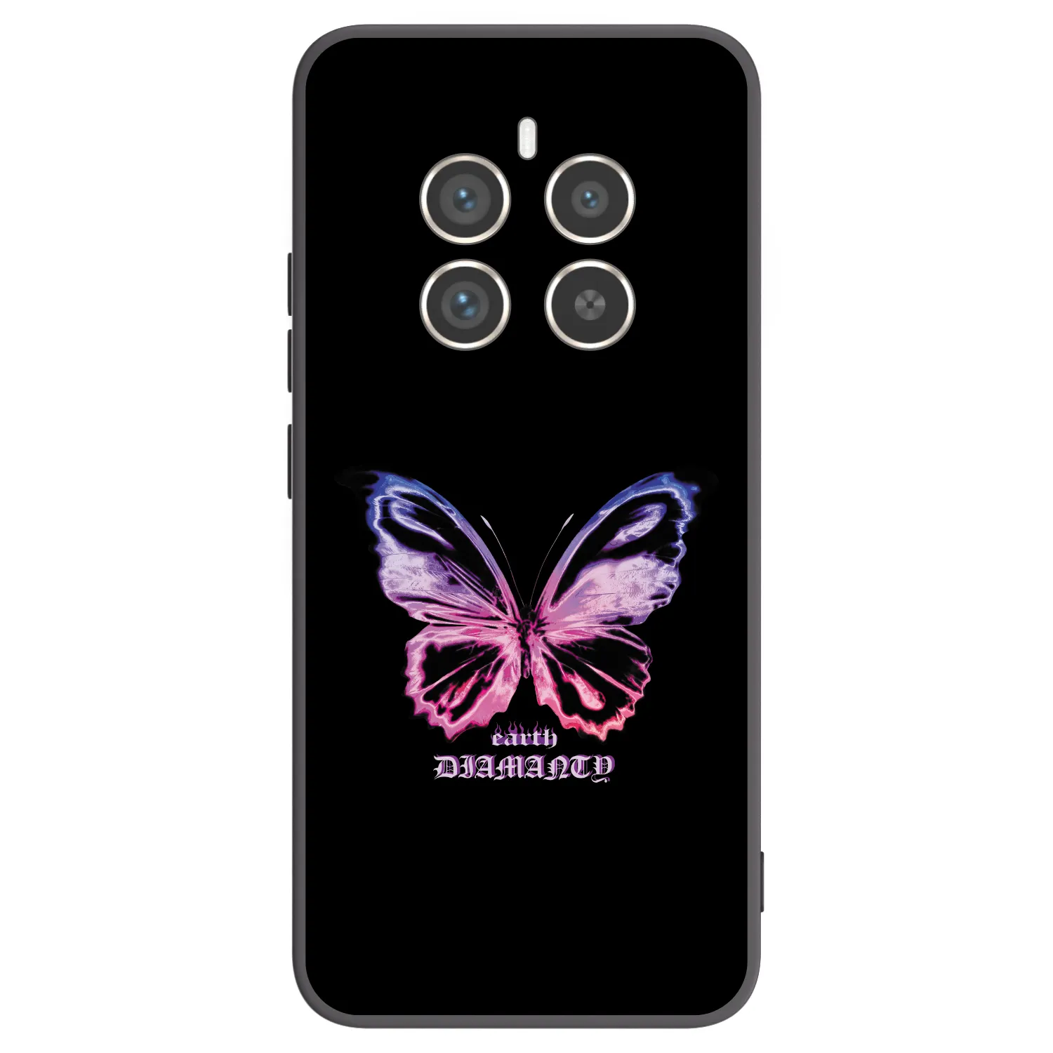 Picasee silikonowe czarne etui na Realme 12 Pro 5G - Diamanty Purple