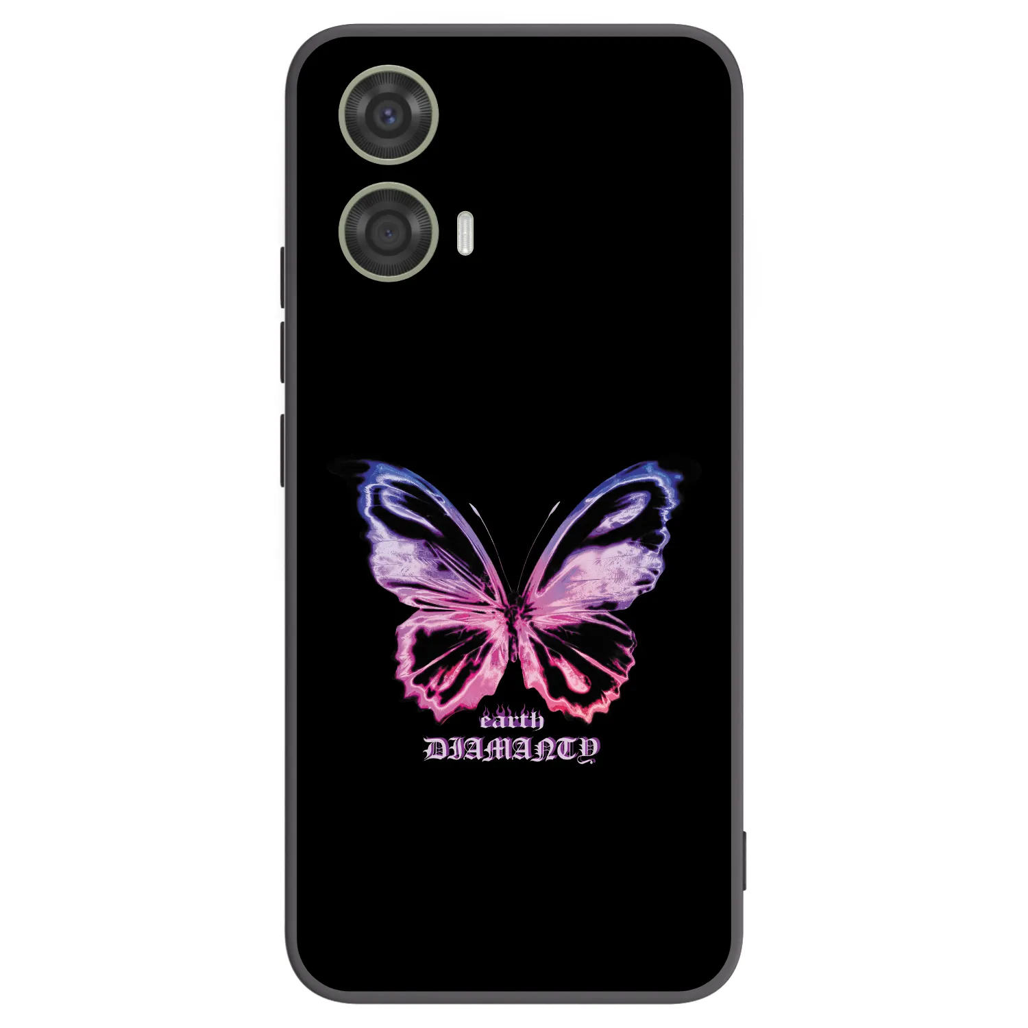 Picasee silikonowe czarne etui na Motorola Moto G24 - Diamanty Purple