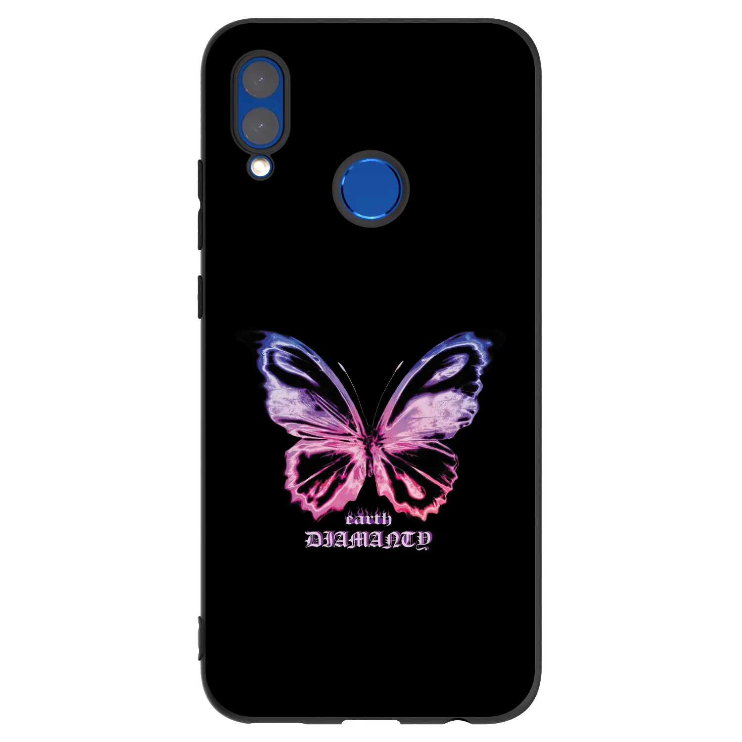 Picasee silikonowe czarne etui na Huawei P Smart 2019 - Diamanty Purple