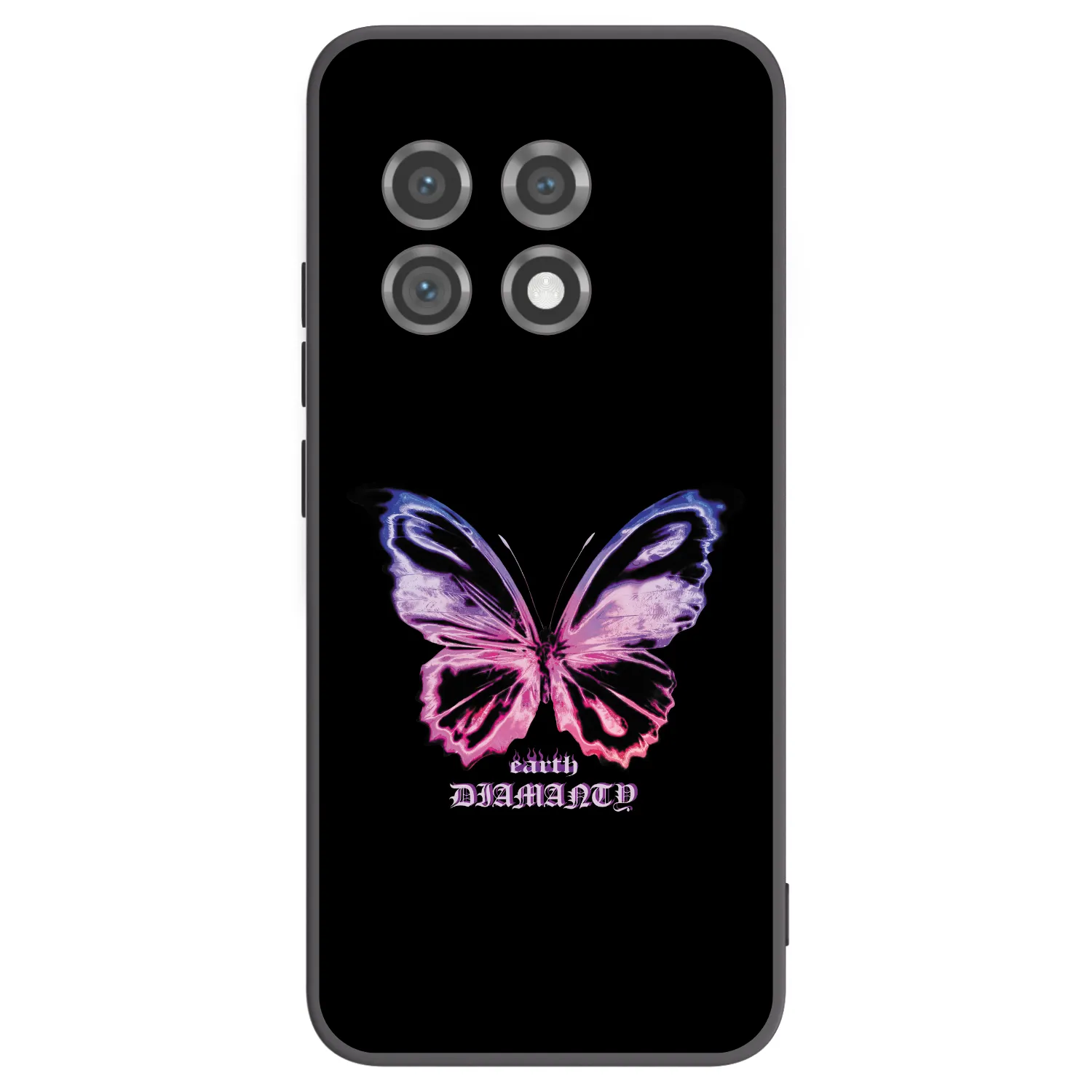 Picasee silikonowe czarne etui na OnePlus 11 5G - Diamanty Purple