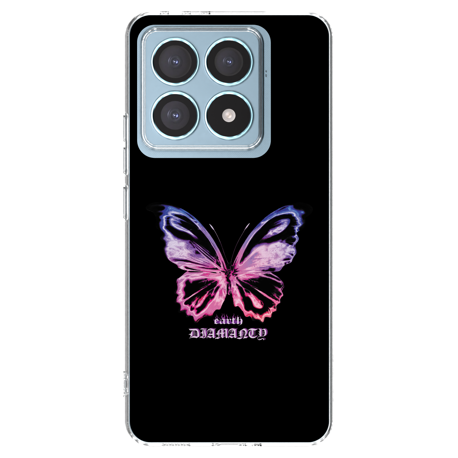 Picasee silikonowe przeźroczyste etui na Xiaomi 14T Pro - Diamanty Purple