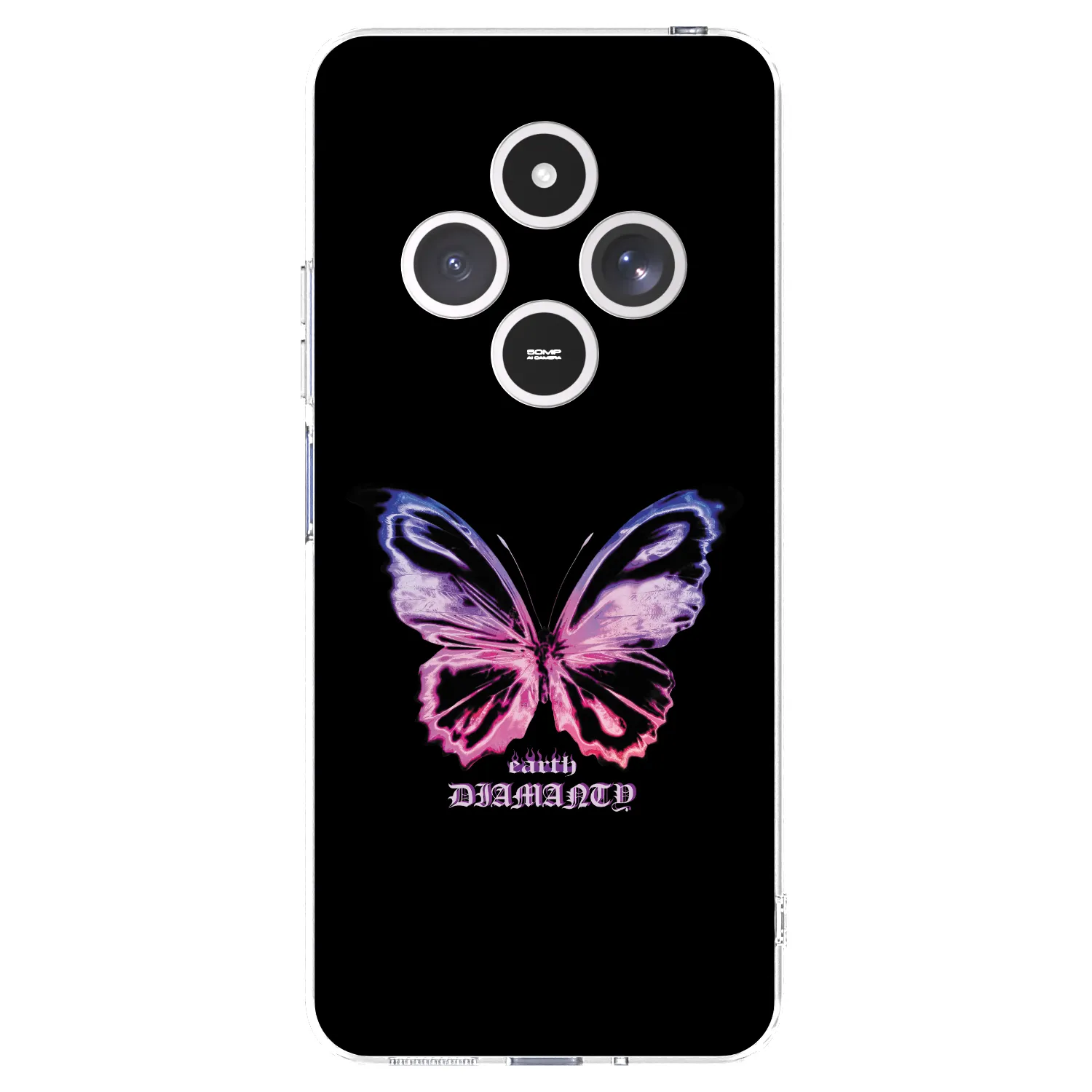 Picasee silikonowe przeźroczyste etui na Xiaomi Redmi 14C - Diamanty Purple