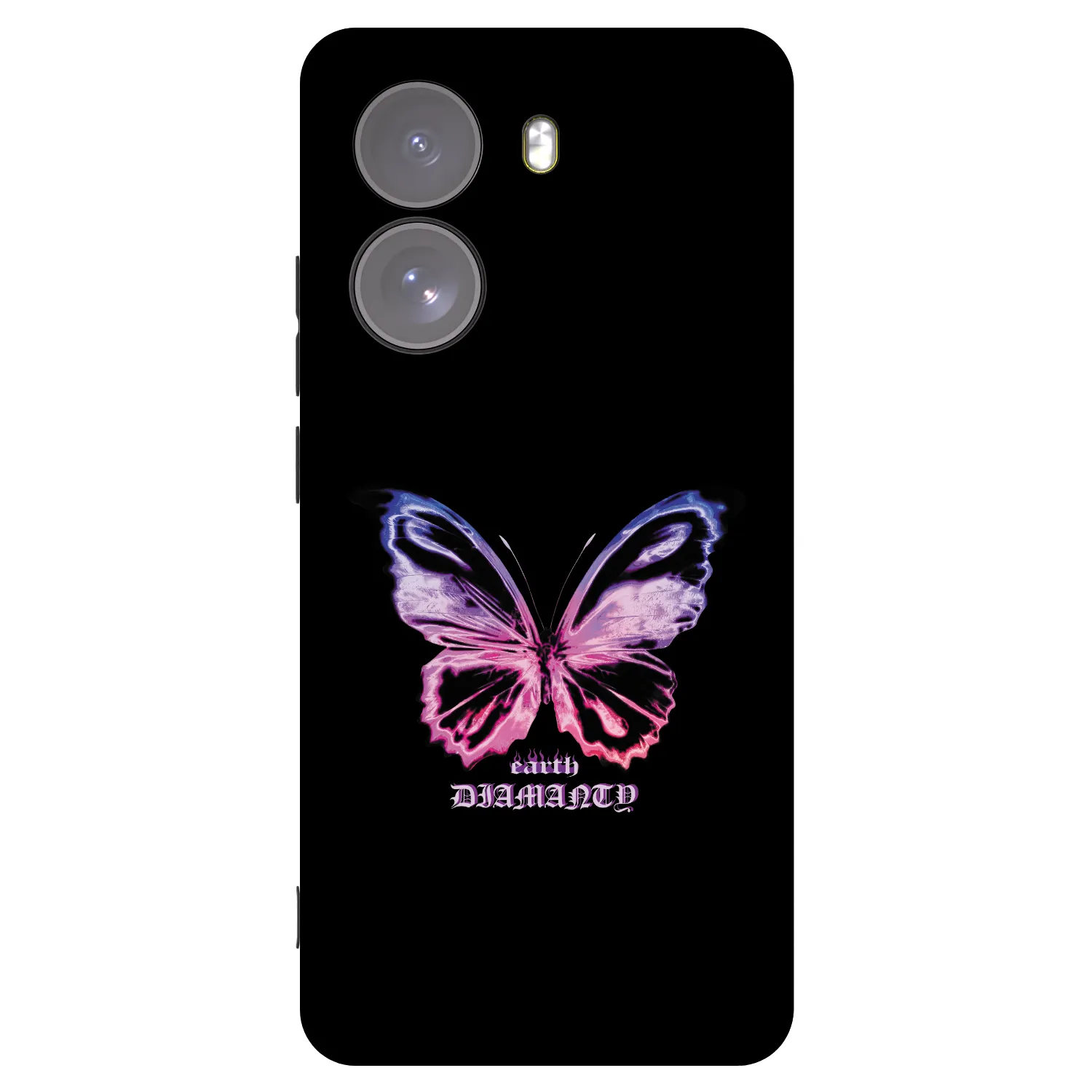 Picasee silikonowe czarne etui na Xiaomi Poco X7 - Diamanty Purple