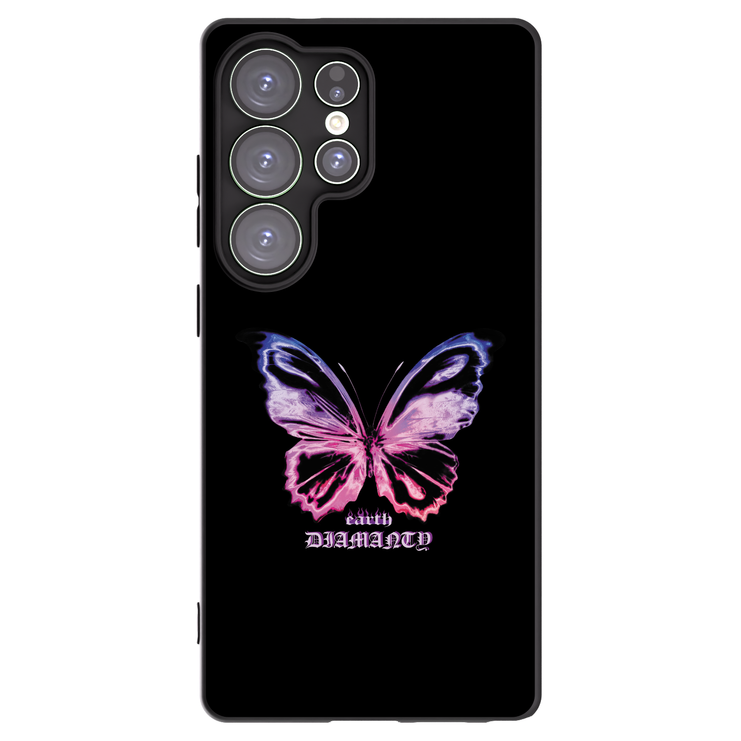 Picasee silikonowe czarne etui na Samsung Galaxy S25 Ultra 5G - Diamanty Purple