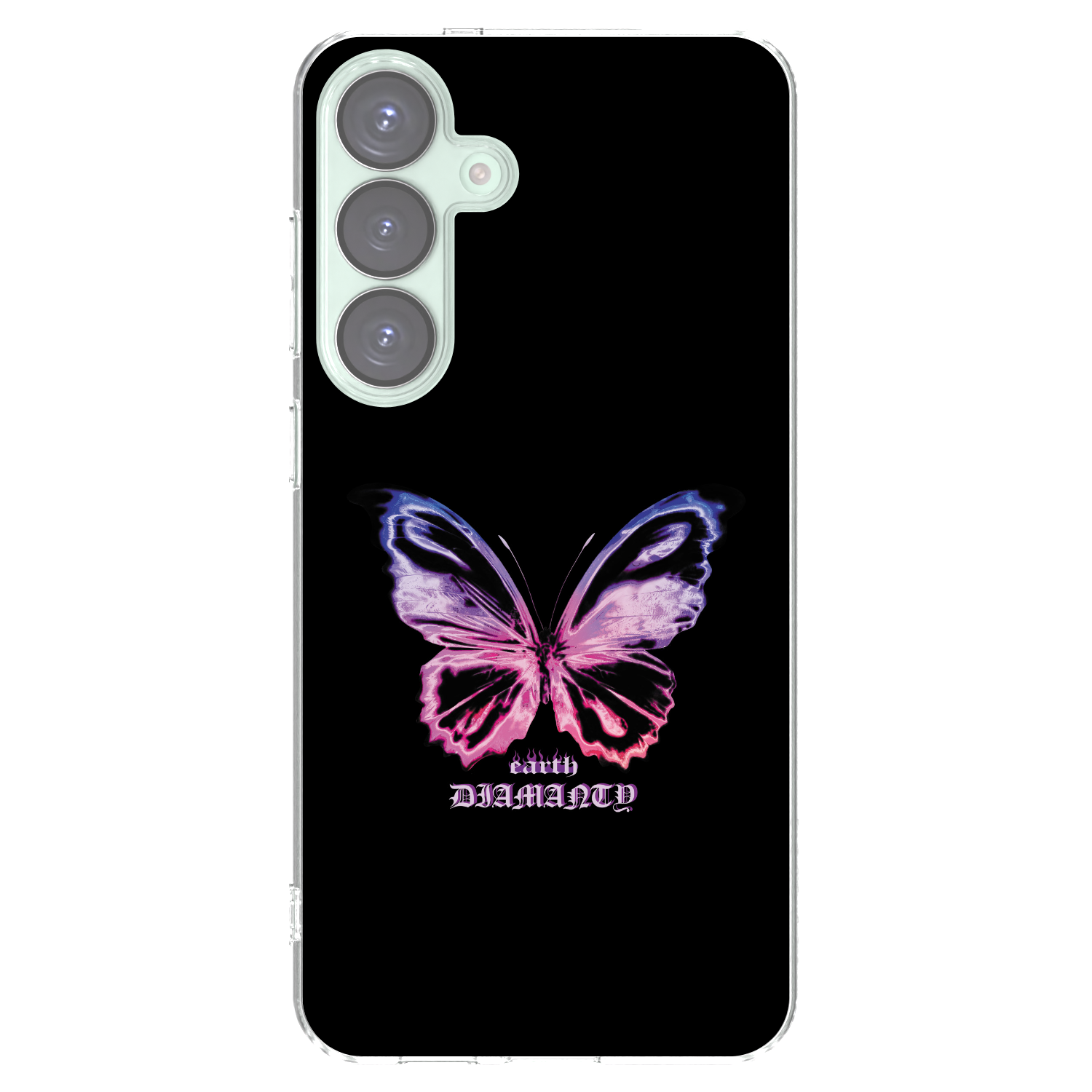 Picasee silikonowe przeźroczyste etui na Samsung Galaxy S25+ 5G - Diamanty Purple