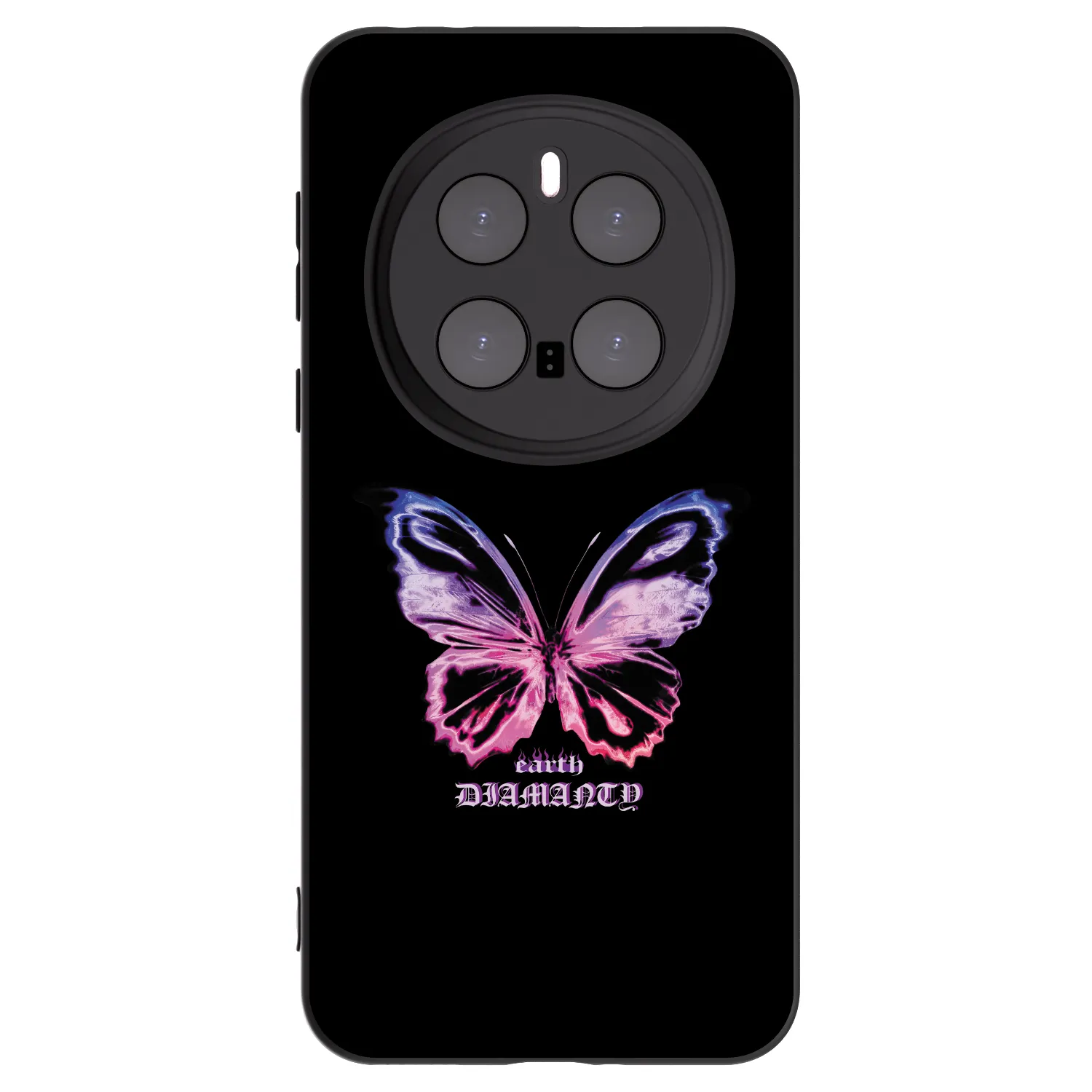 Picasee silikonowe czarne etui na Honor Magic7 Pro 5G - Diamanty Purple