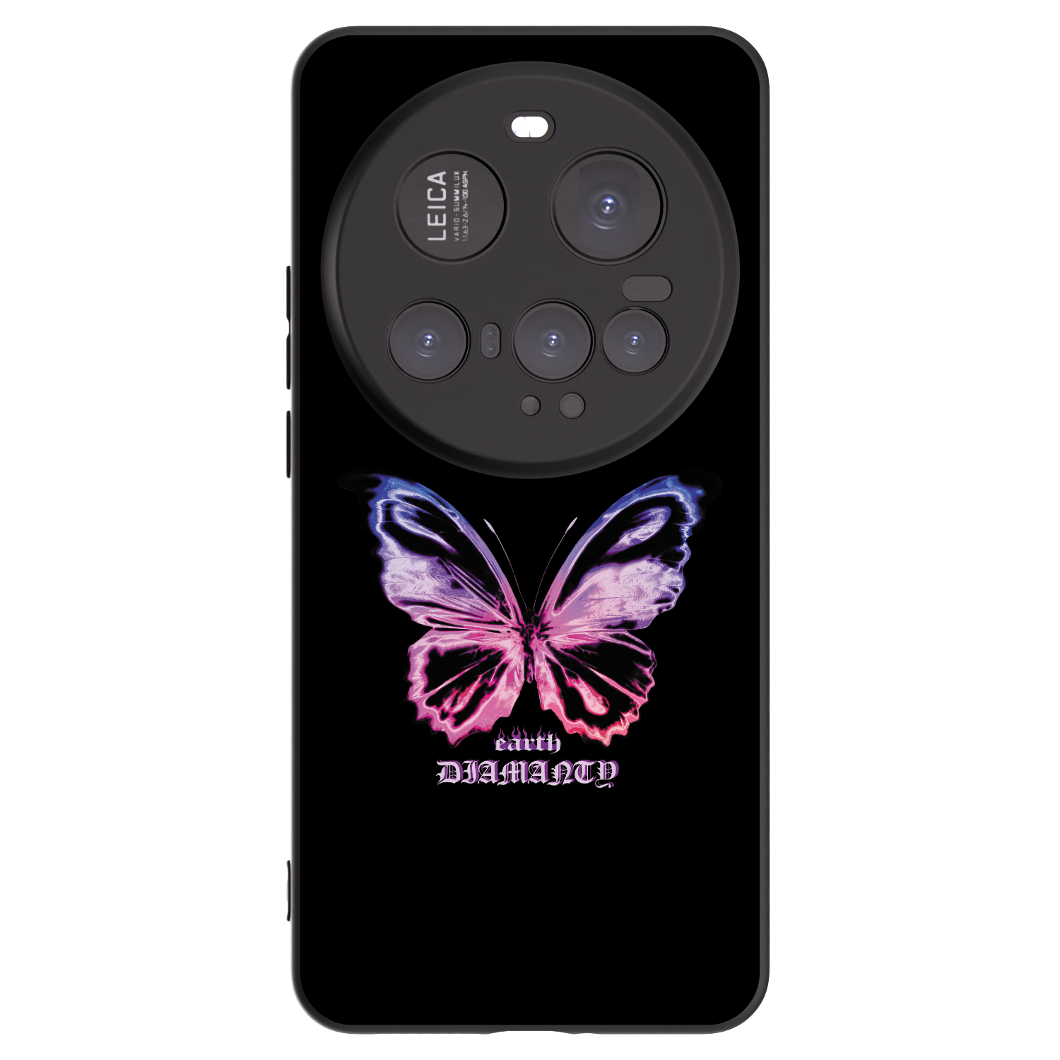 Picasee silikonowe czarne etui na Xiaomi 15 Ultra - Diamanty Purple