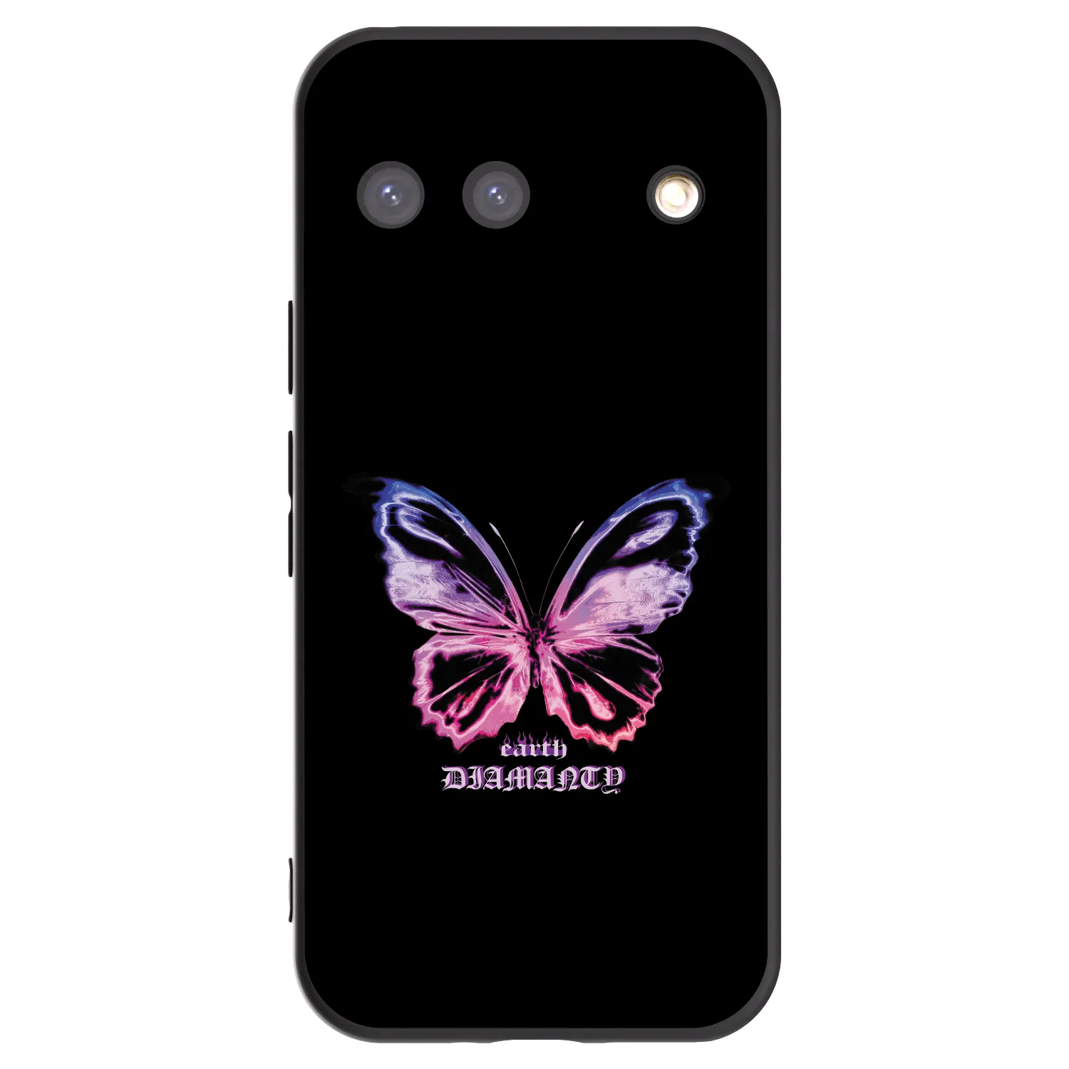 Picasee silikonowe czarne etui na Google Pixel 9 - Diamanty Purple