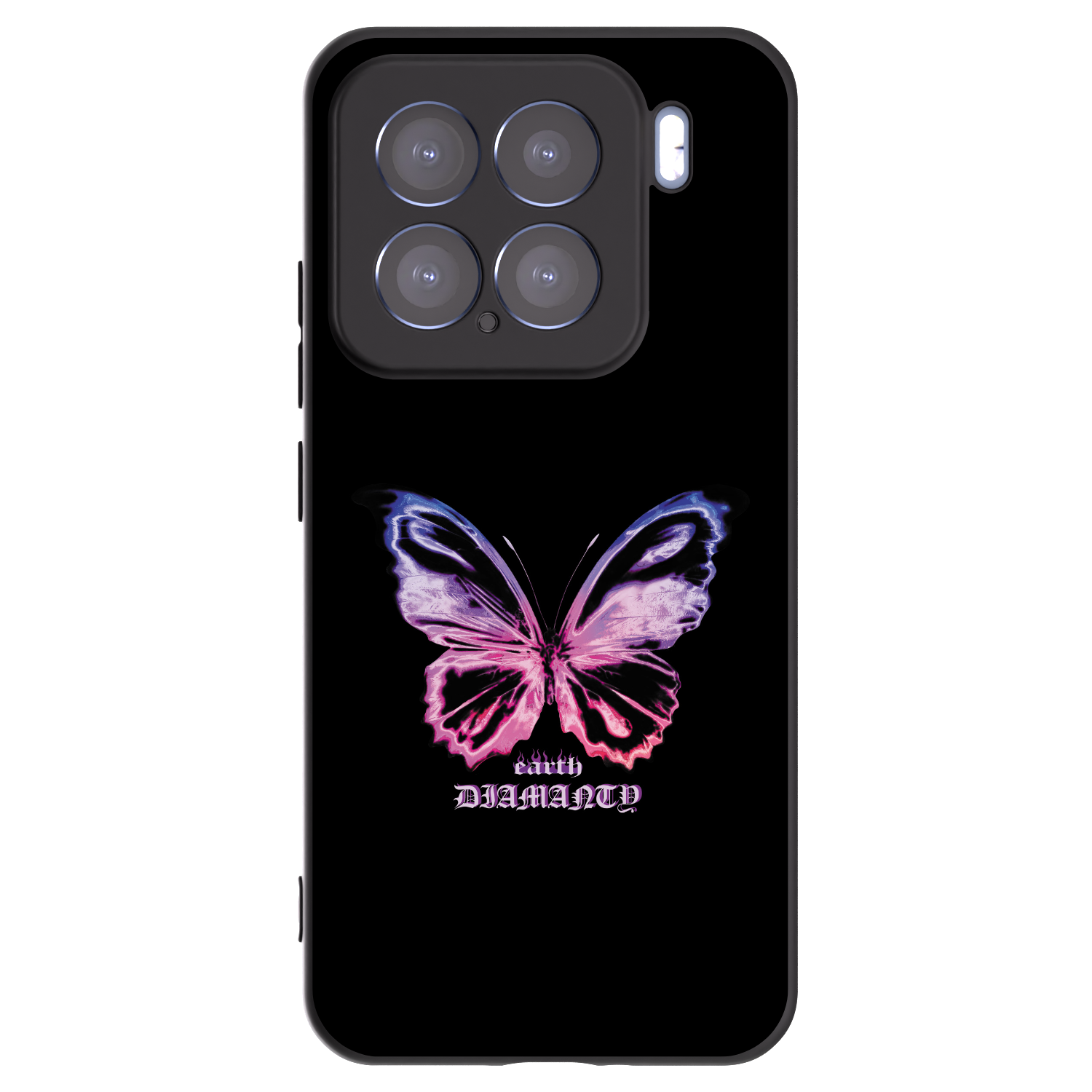 Picasee silikonowe czarne etui na Xiaomi 15 - Diamanty Purple