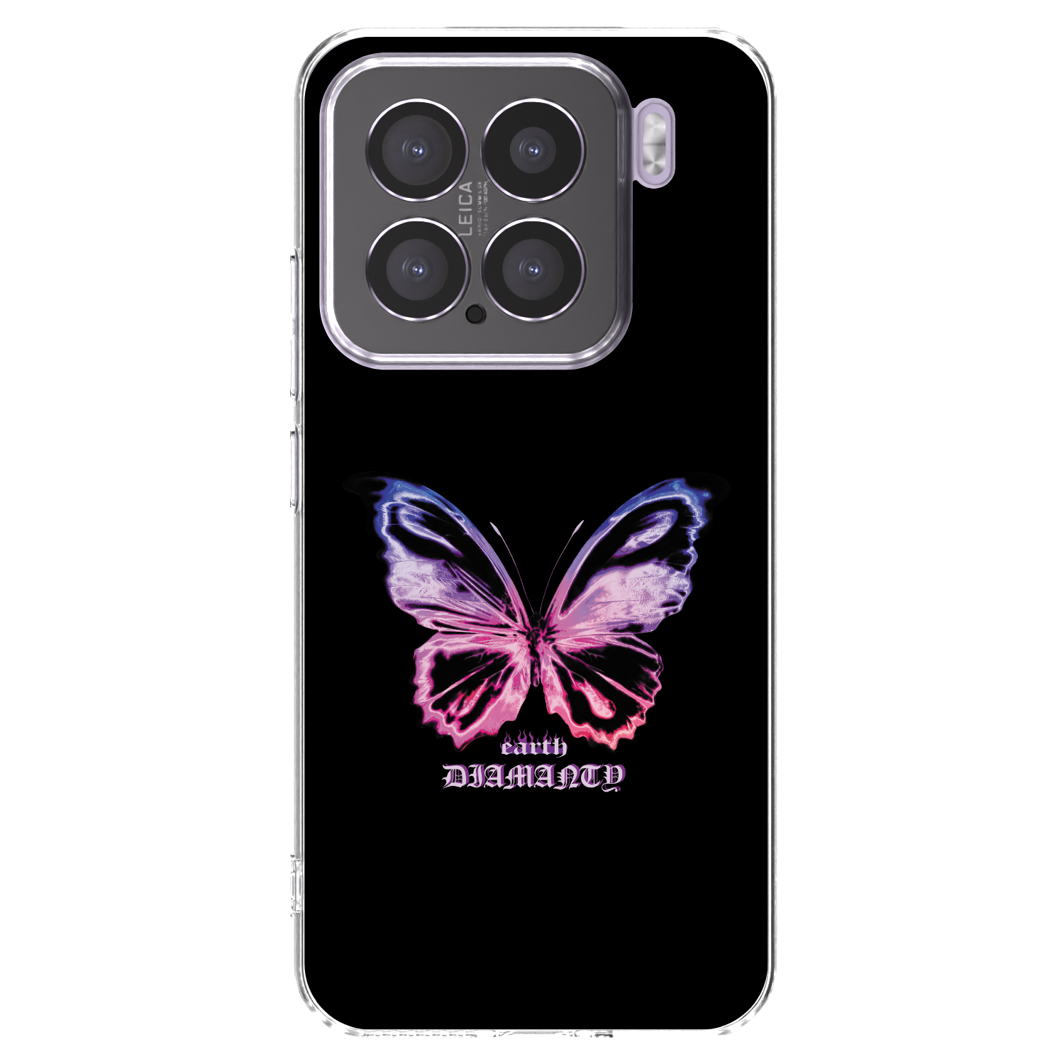 Picasee silikonowe przeźroczyste etui na Xiaomi 15 - Diamanty Purple