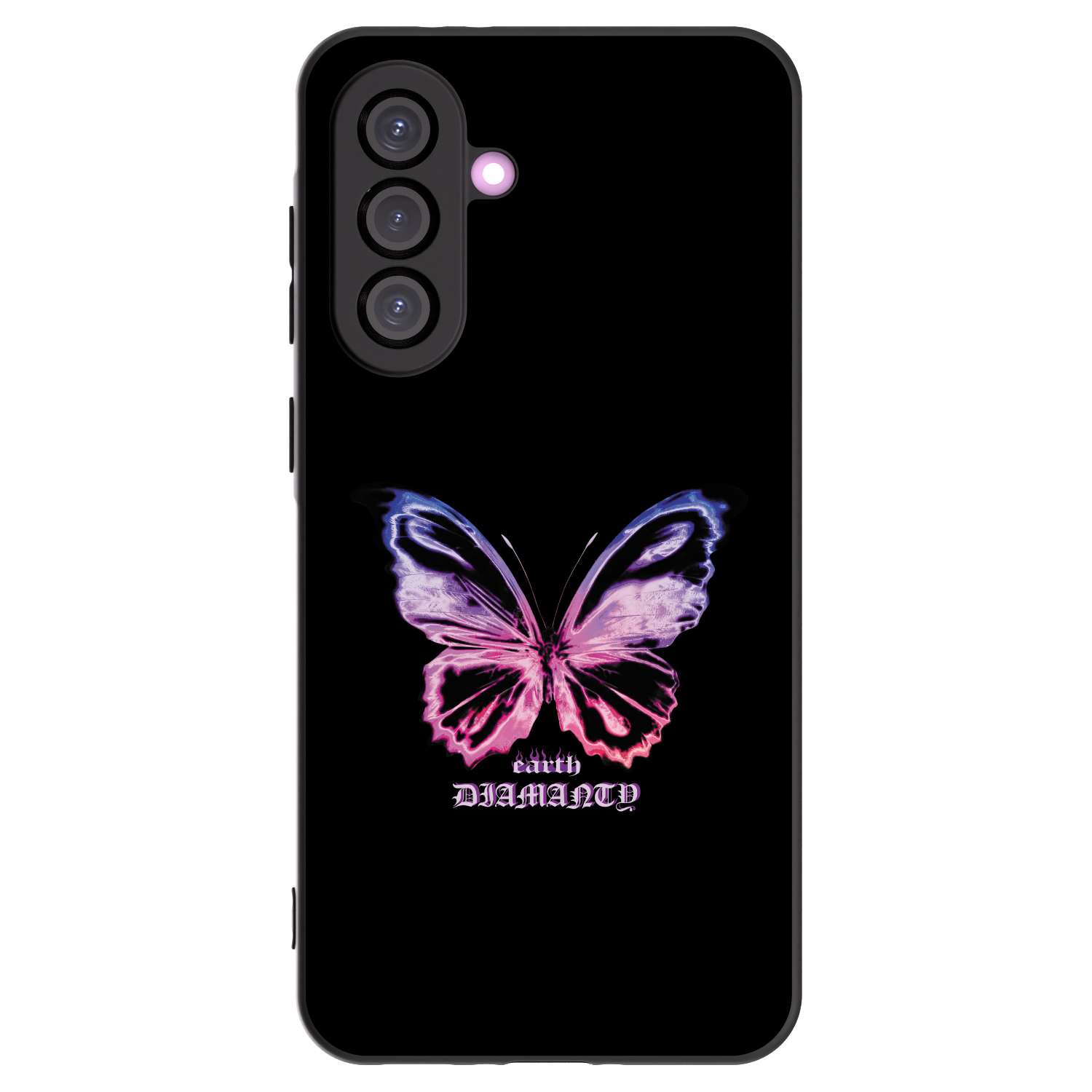 Picasee silikonowe czarne etui na Samsung Galaxy A36 5G - Diamanty Purple