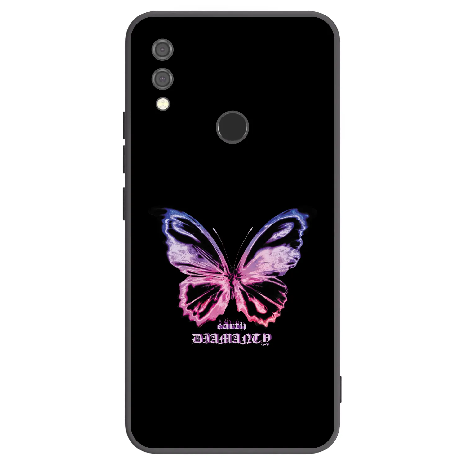 Picasee silikonowe czarne etui na Xiaomi Redmi Note 7 - Diamanty Purple