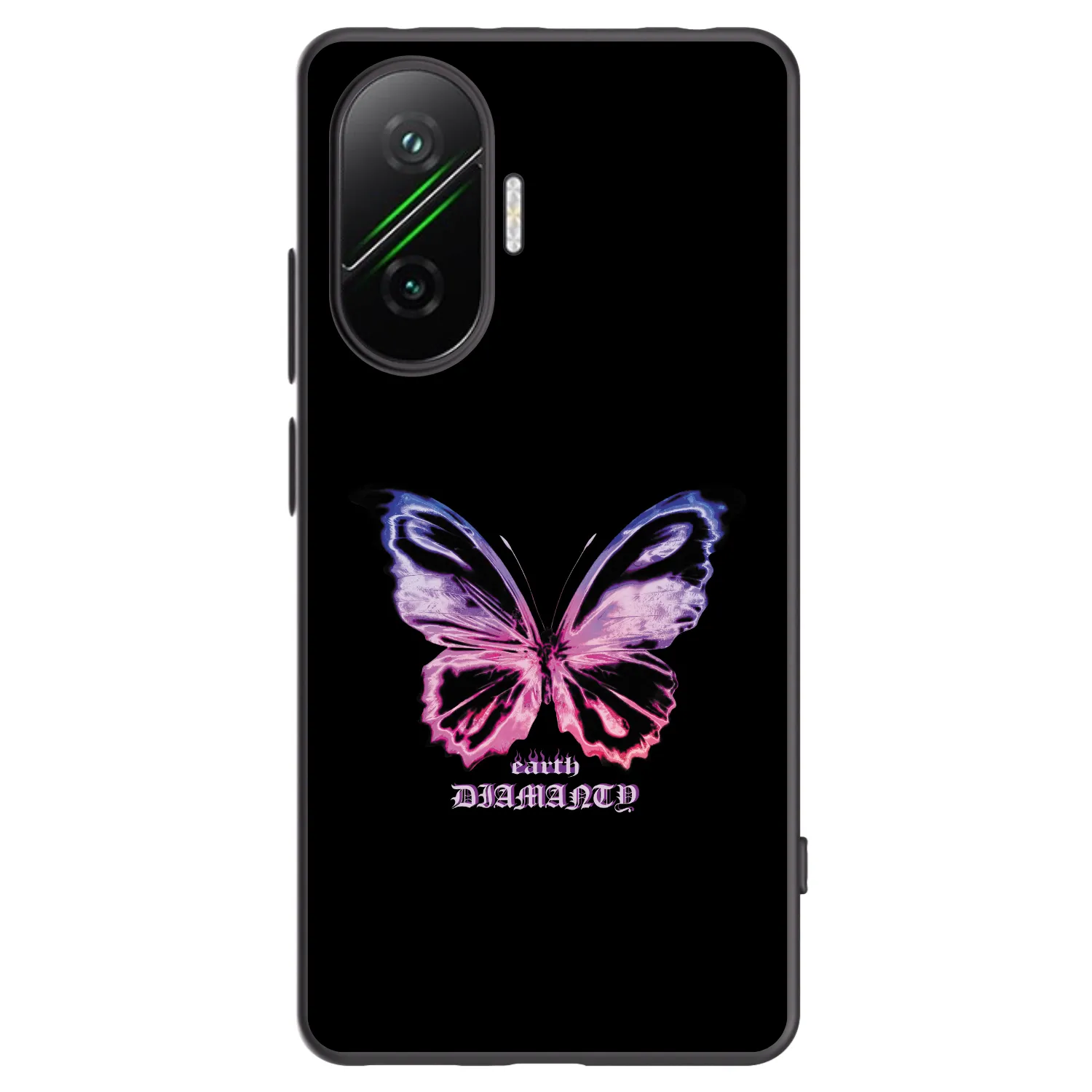 Picasee silikonowe czarne etui na Xiaomi Poco F7 5G - Diamanty Purple