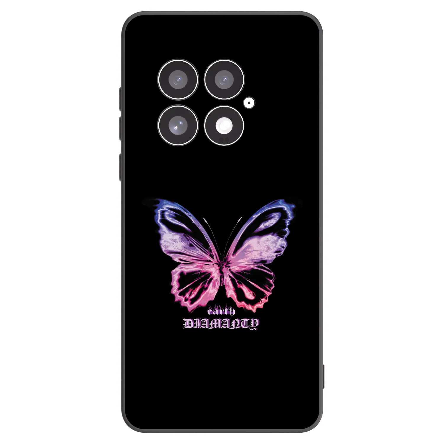 Picasee silikonowe czarne etui na OnePlus 13 5G - Diamanty Purple