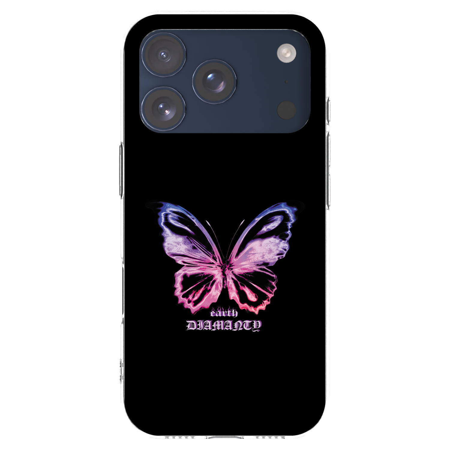 Picasee silikonowe przeźroczyste etui na Apple iPhone 17 Pro - Diamanty Purple