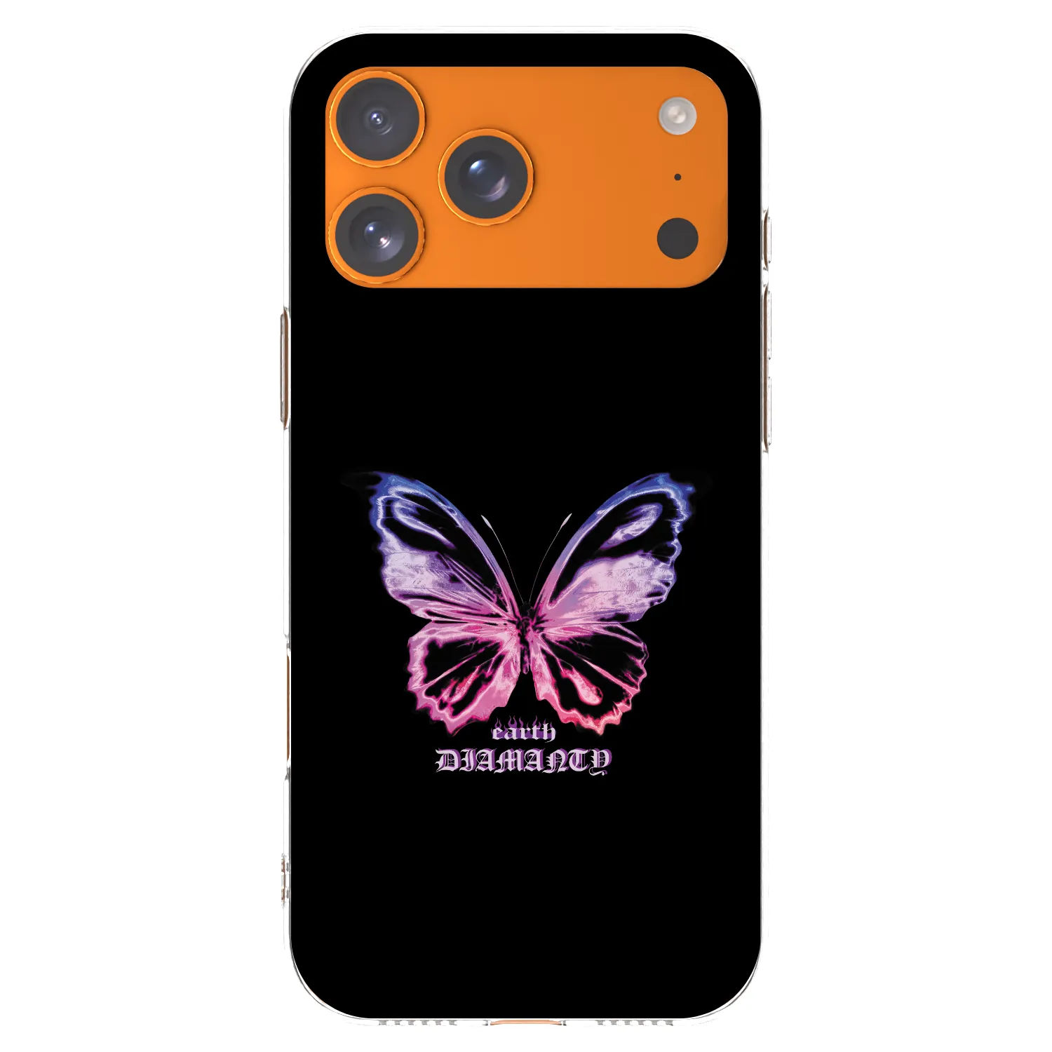 Picasee silikonowe przeźroczyste etui na Apple iPhone 17 Pro Max - Diamanty Purple