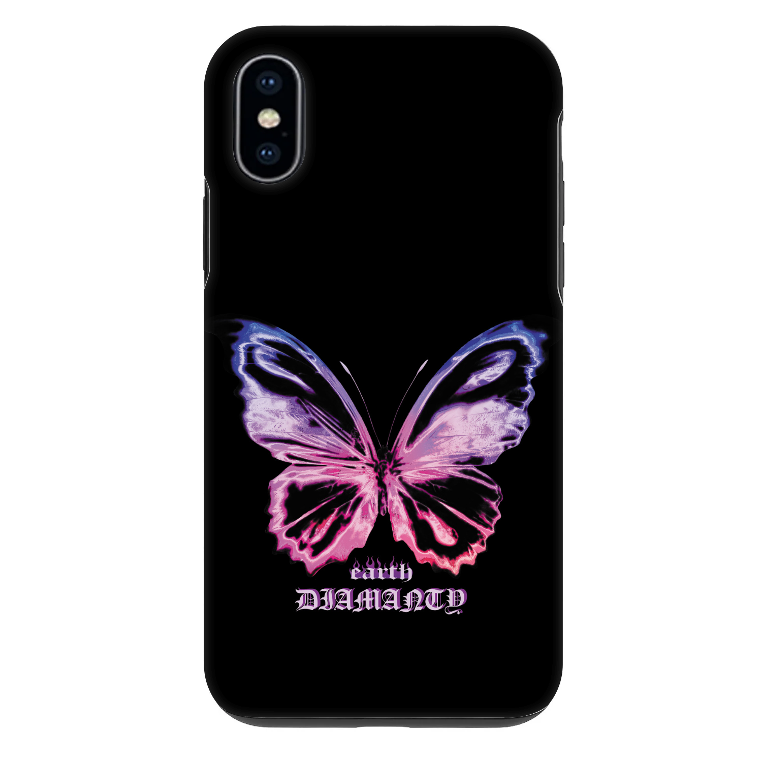 Picasee Fashion Case na Apple iPhone X/XS - Diamanty Purple