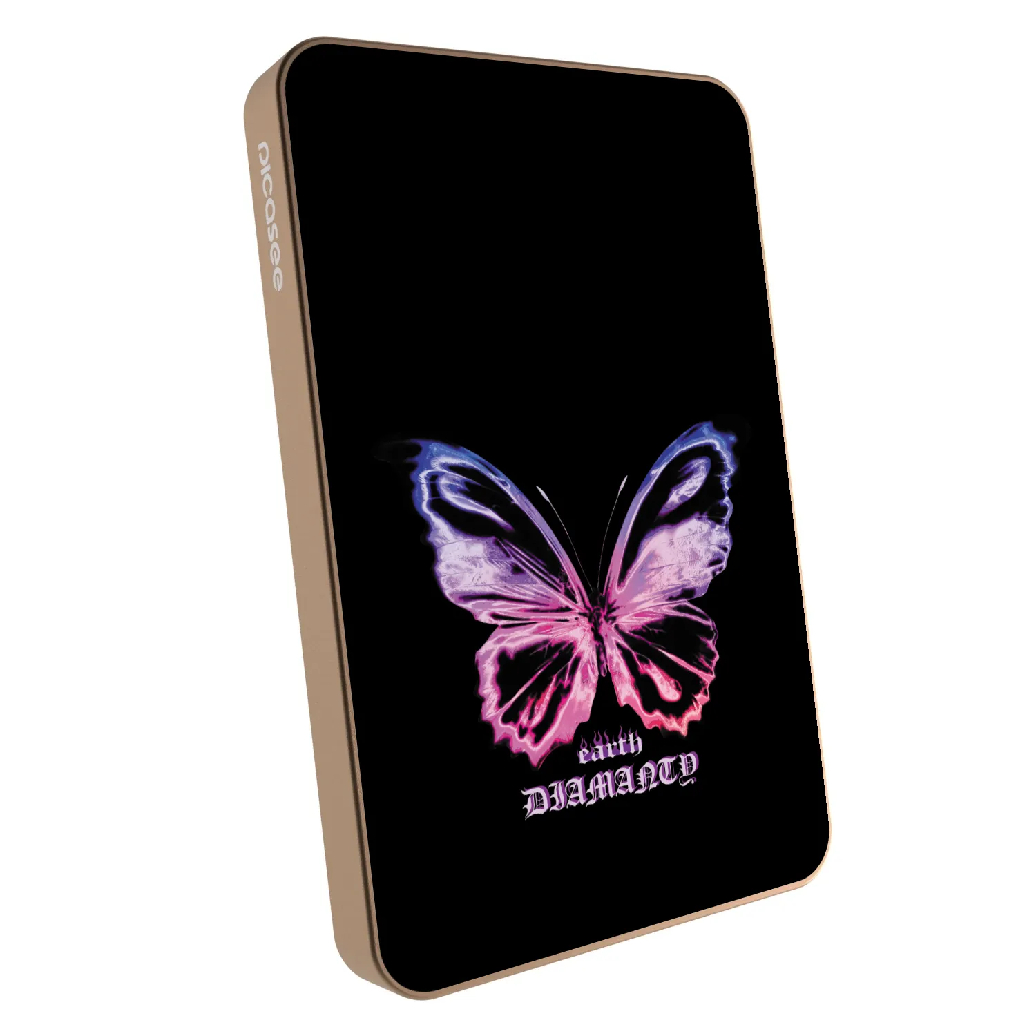 Picasee Powerbank z MagSafe 5 000 mAh Złoty - Diamanty Purple