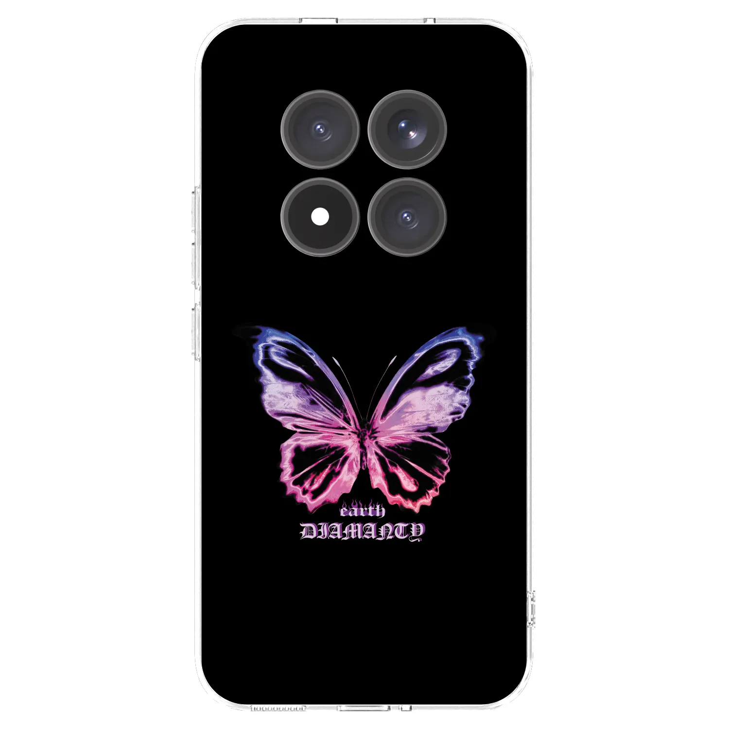 Picasee silikonowe przeźroczyste etui na Xiaomi Redmi Note 15 Pro+ - Diamanty Purple