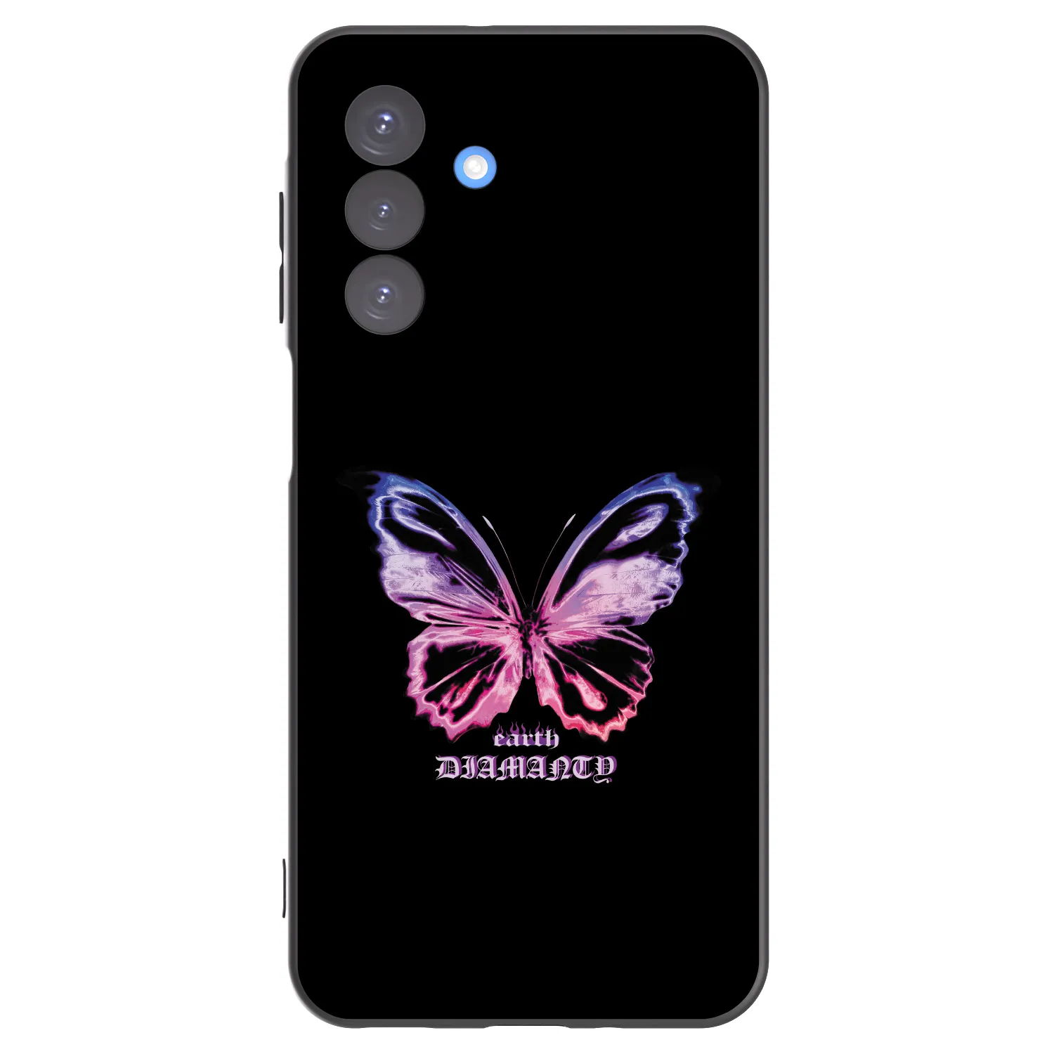 Picasee silikonowe czarne etui na Samsung Galaxy A17 5G - Diamanty Purple
