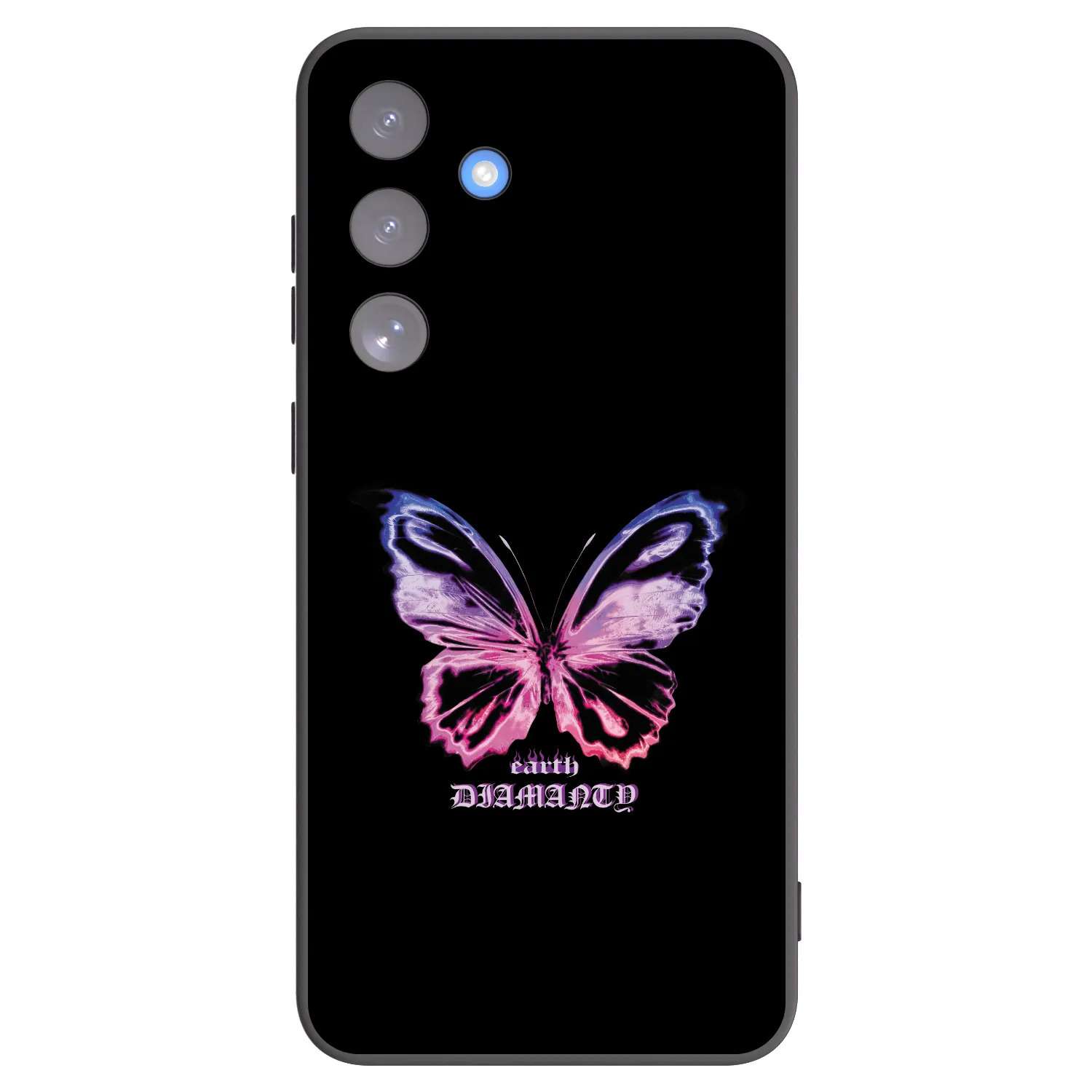 Picasee silikonowe czarne etui na Samsung Galaxy S25 FE 5G - Diamanty Purple