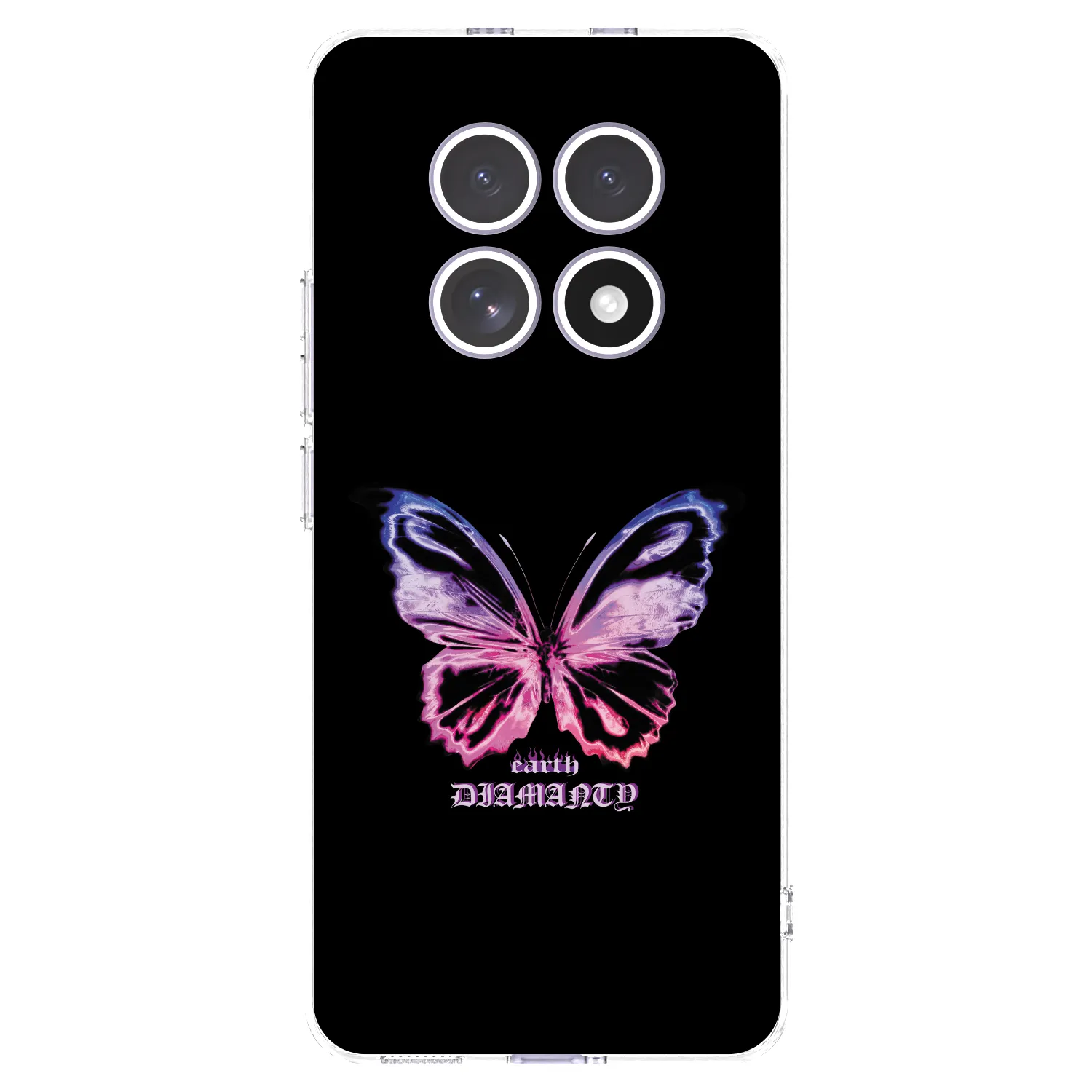 Picasee silikonowe przeźroczyste etui na Xiaomi Redmi Note 15 4G - Diamanty Purple