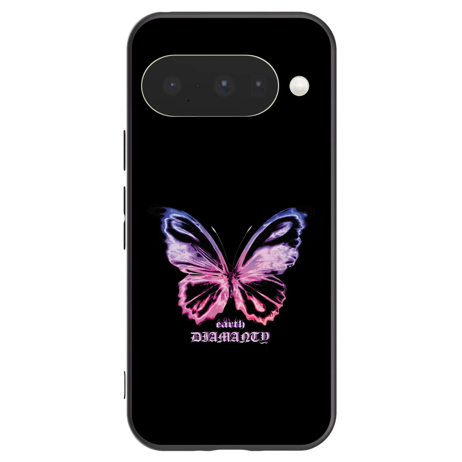 Picasee silikonowe czarne etui na Google Pixel 10 - Diamanty Purple