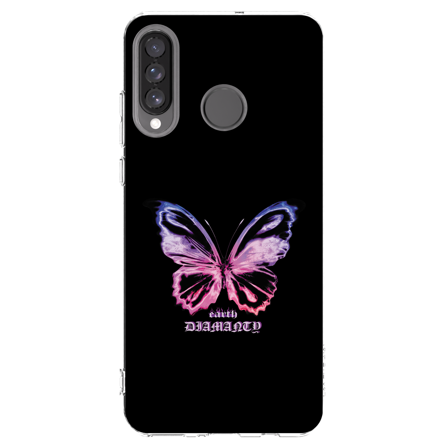 Picasee silikonowe przeźroczyste etui na Huawei P30 Lite - Diamanty Purple