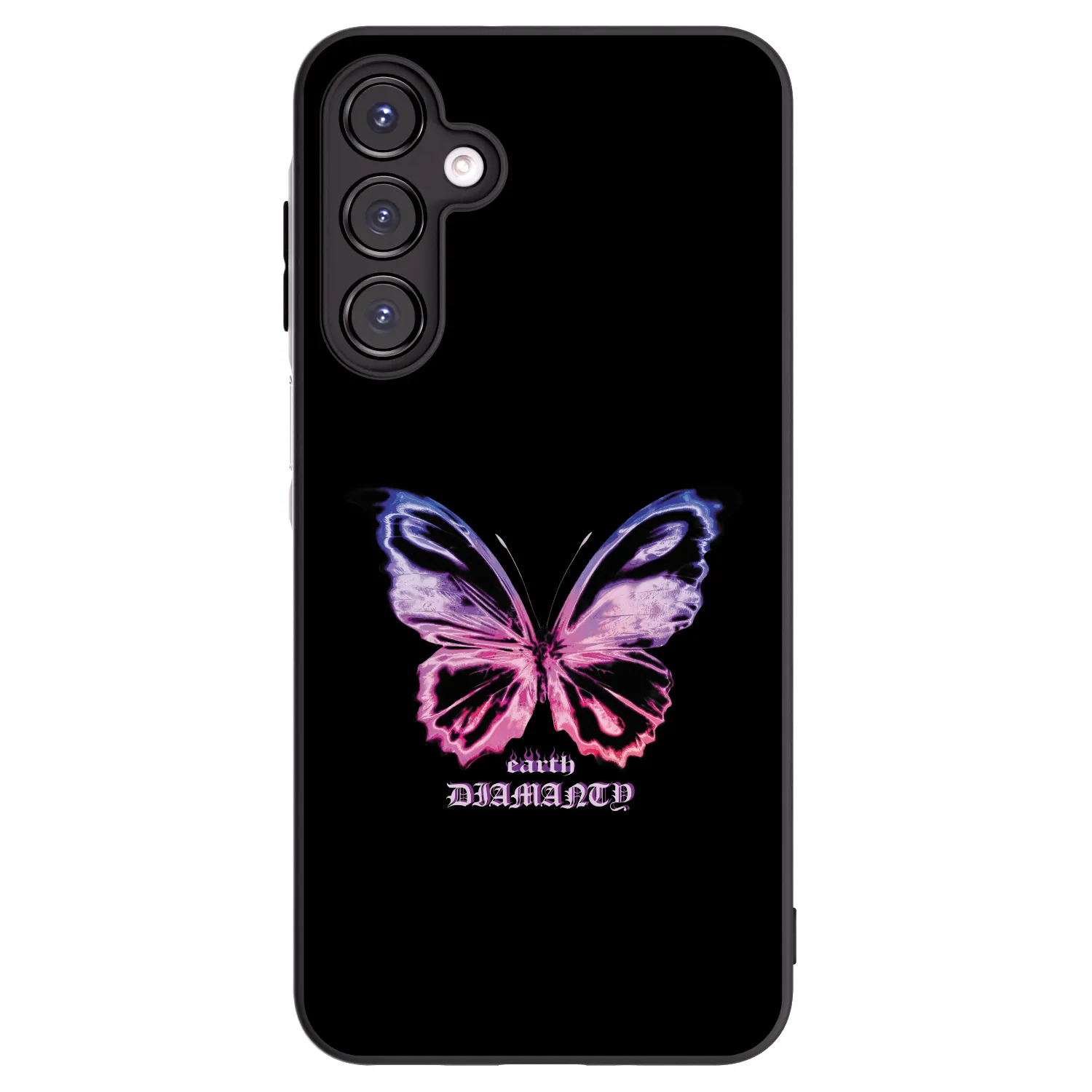 Picasee silikonowe czarne etui na Samsung Galaxy A16 4G - Diamanty Purple