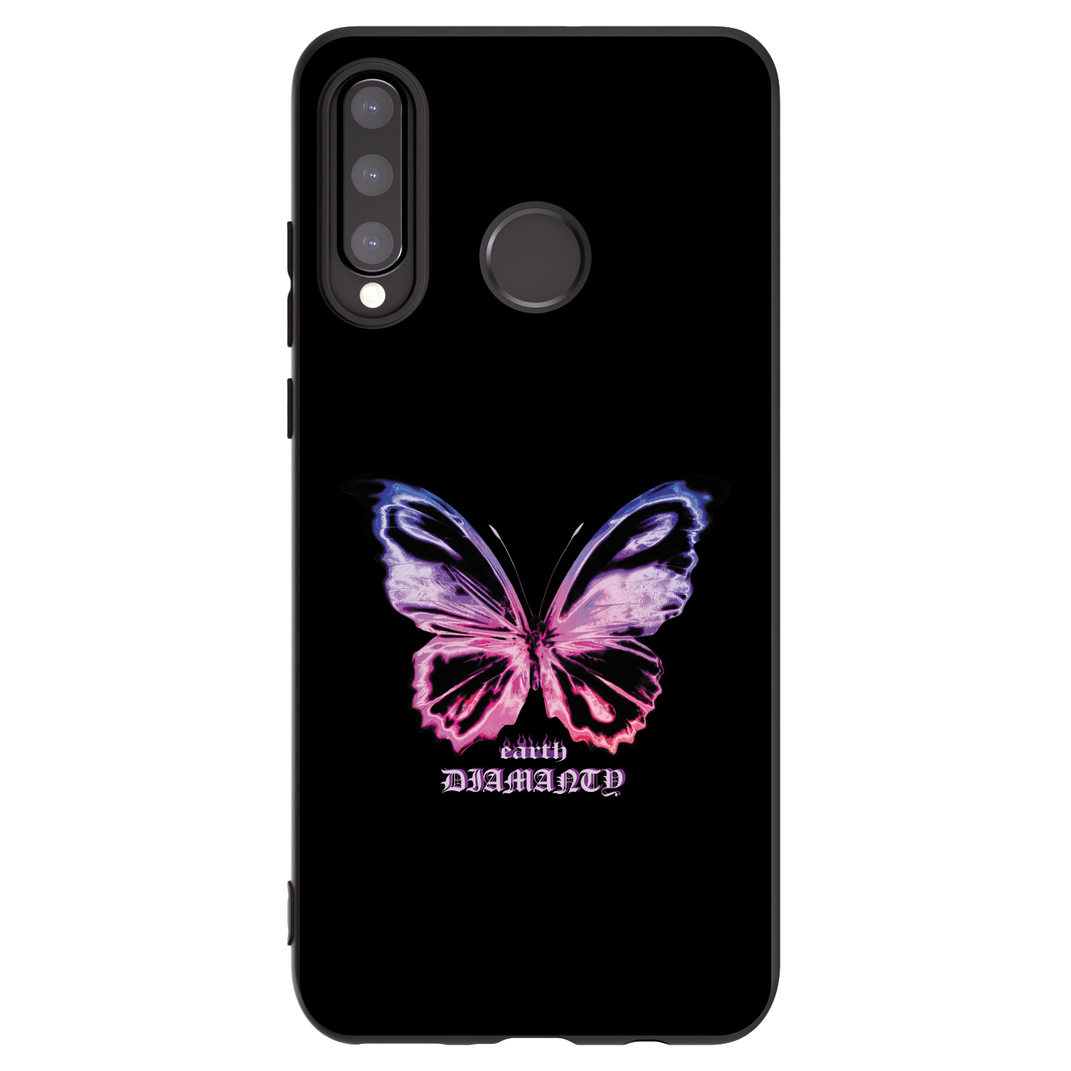 Picasee silikonowe czarne etui na Huawei P30 Lite - Diamanty Purple