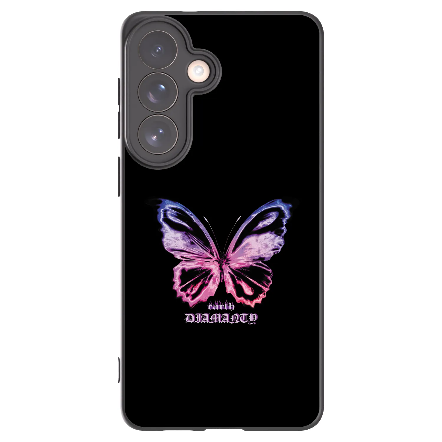 Picasee silikonowe czarne etui na Samsung Galaxy S26+ - Diamanty Purple