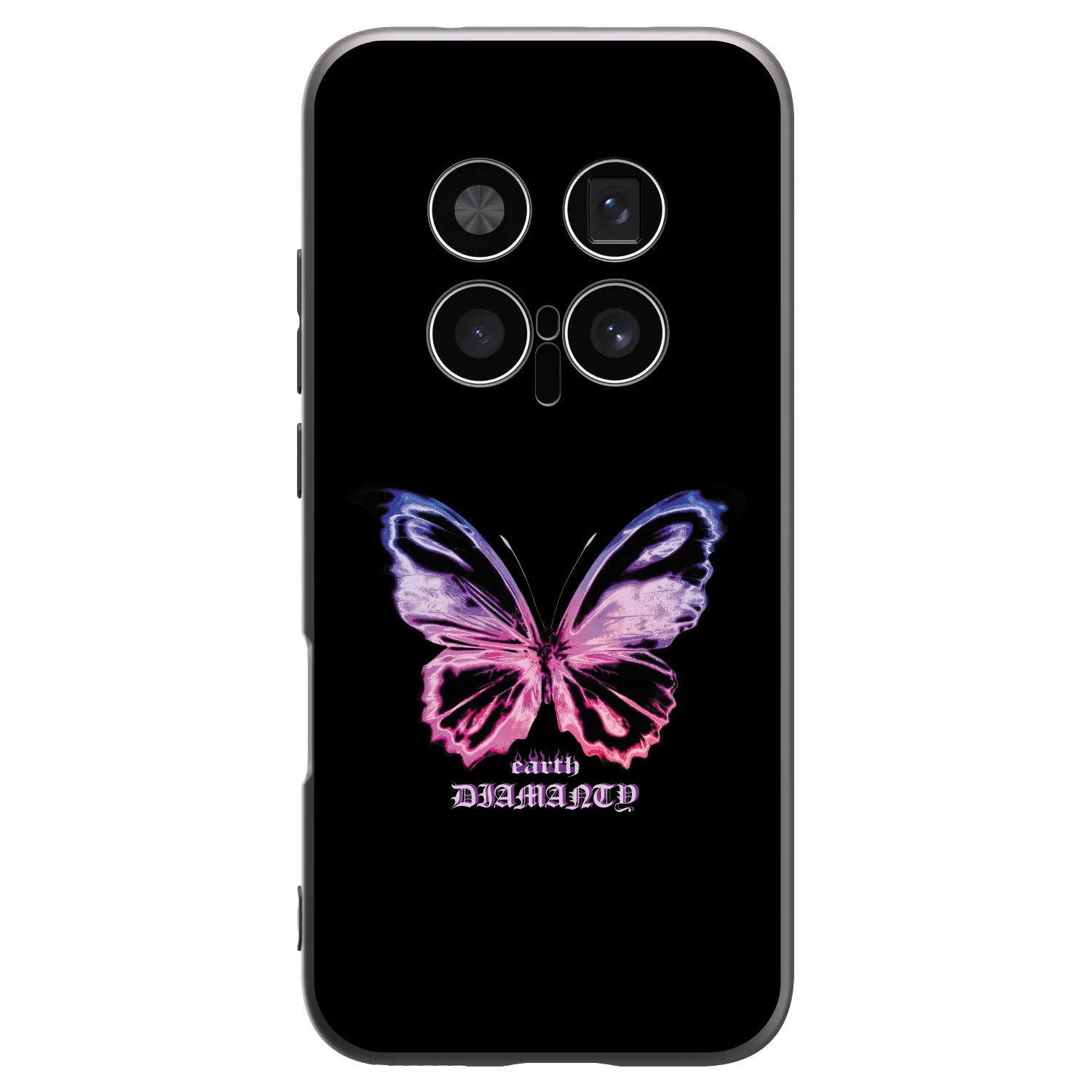 Picasee silikonowe czarne etui na Honor Magic8 Pro 5G - Diamanty Purple
