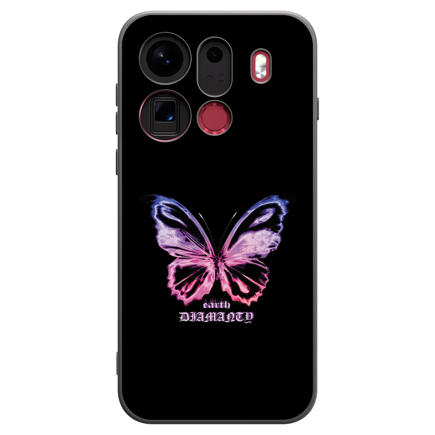 Picasee silikonowe czarne etui na OPPO Find X9 Pro - Diamanty Purple
