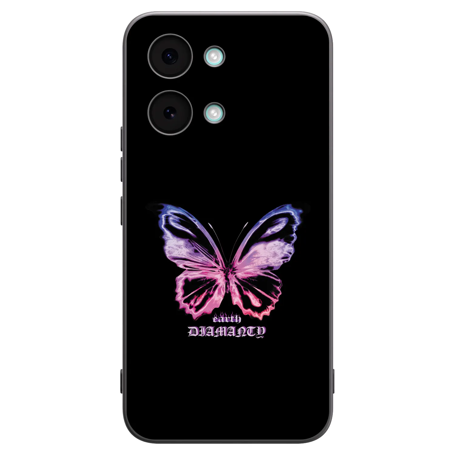 Picasee silikonowe czarne etui na Xiaomi Poco X8 Pro Max - Diamanty Purple