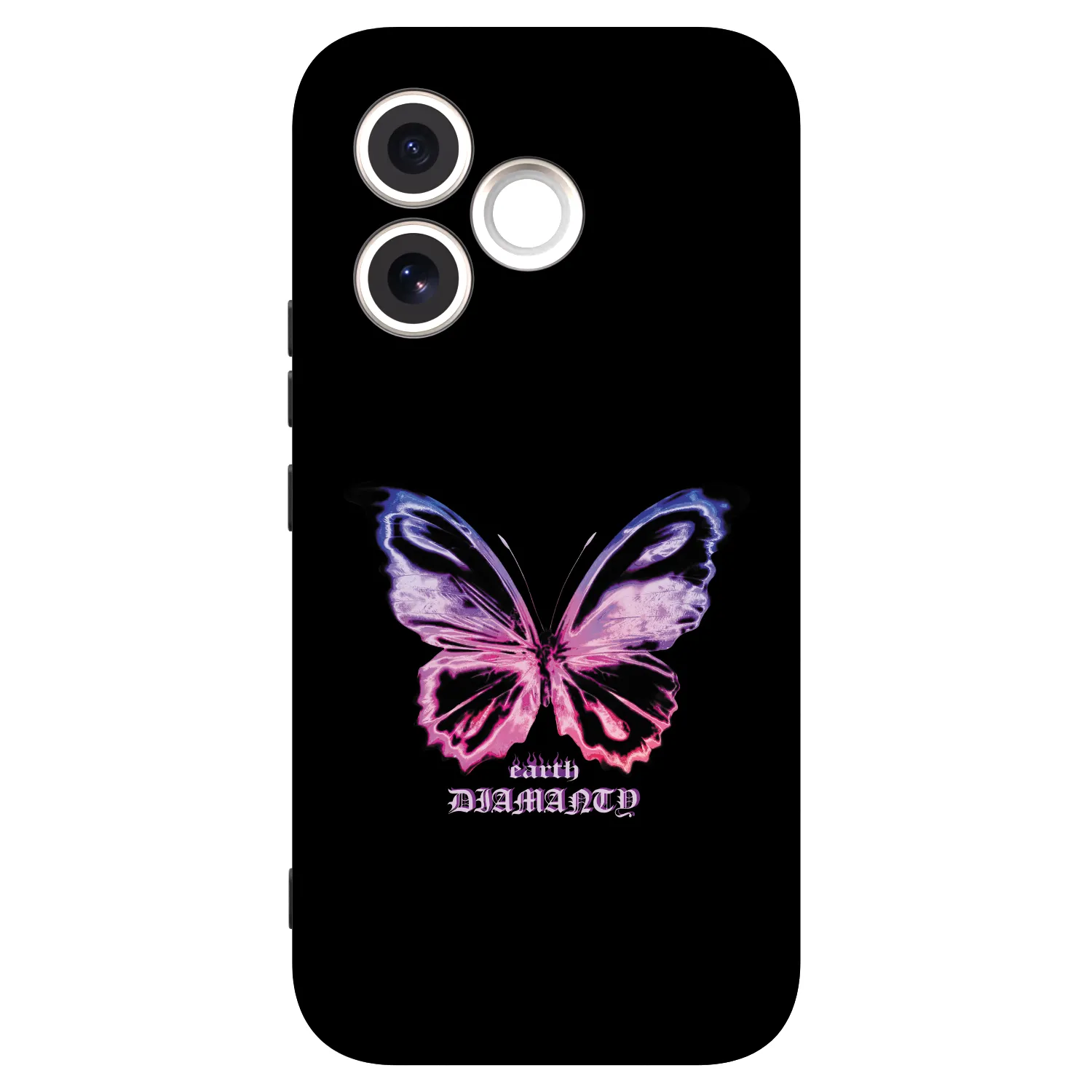 Picasee silikonowe czarne etui na Honor 600 Lite - Diamanty Purple