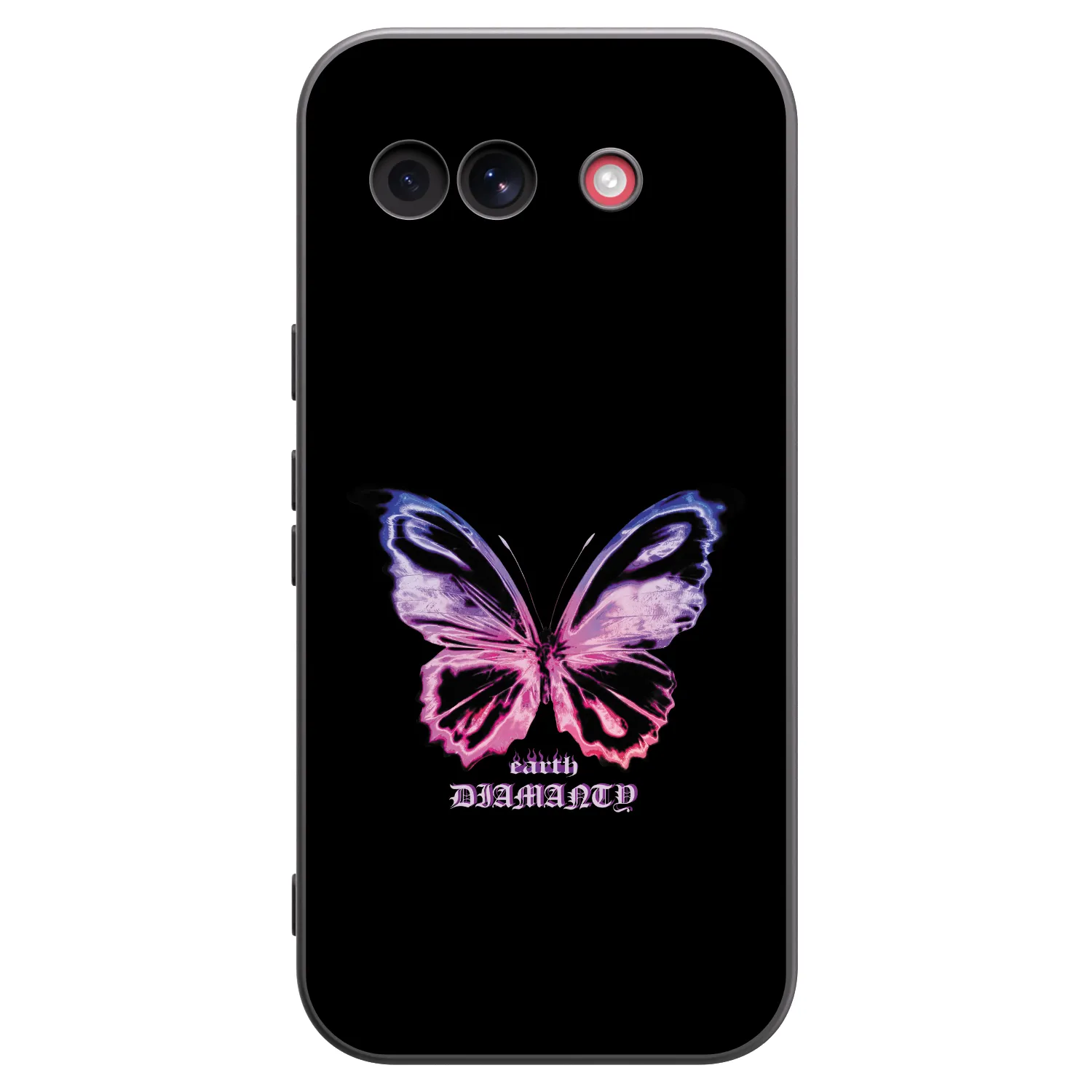 Picasee silikonowe czarne etui na Google Pixel 10a - Diamanty Purple